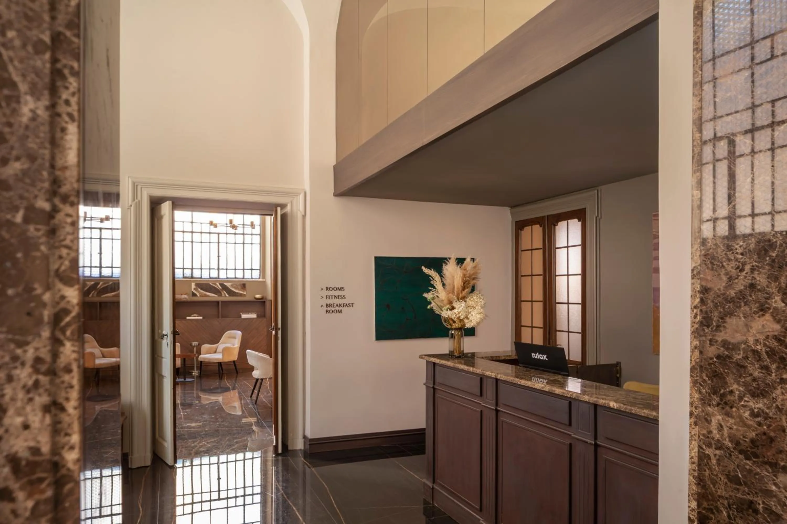 Lobby or reception in Hotel Viminale