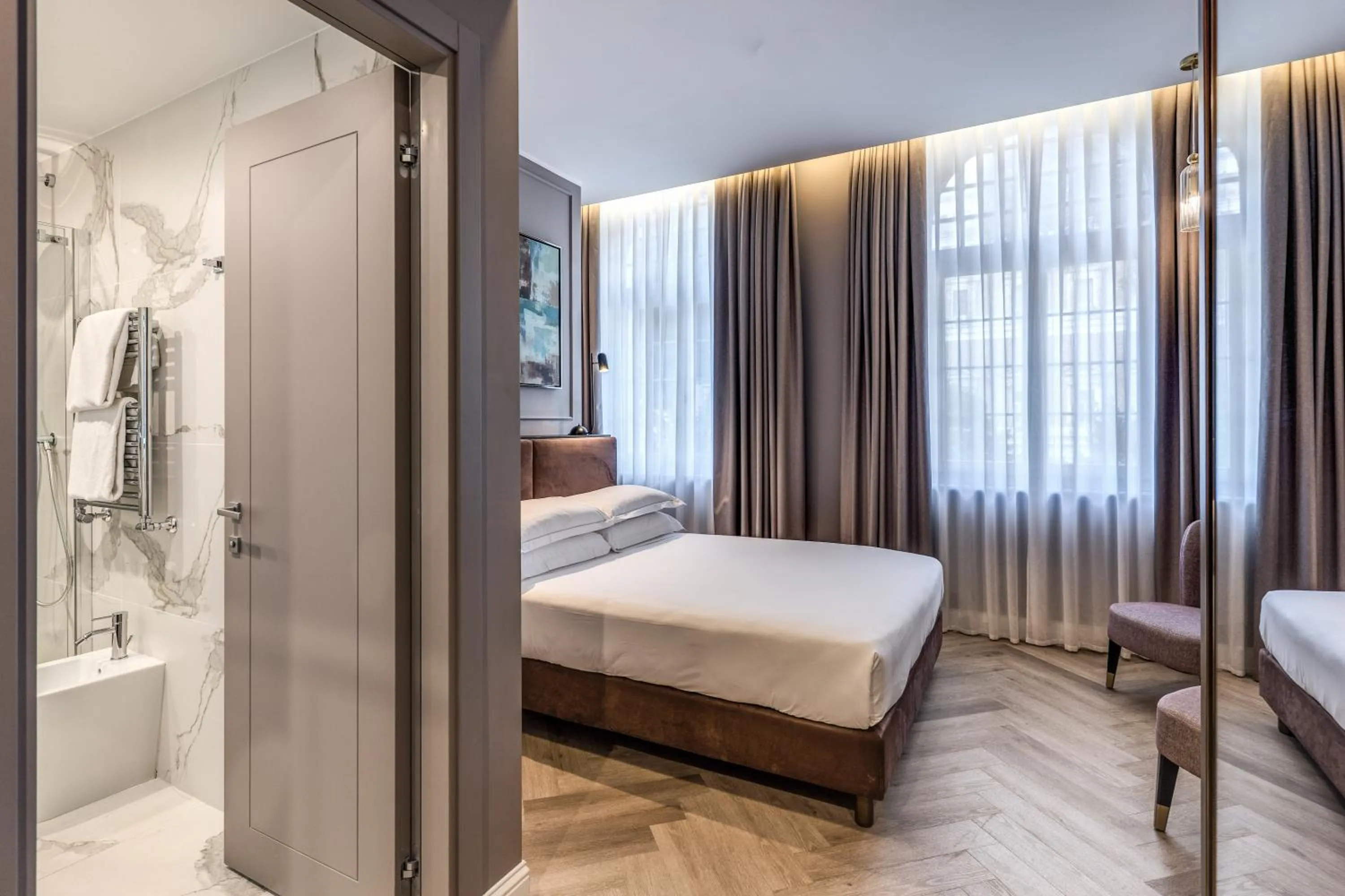 Bed in Hotel Viminale