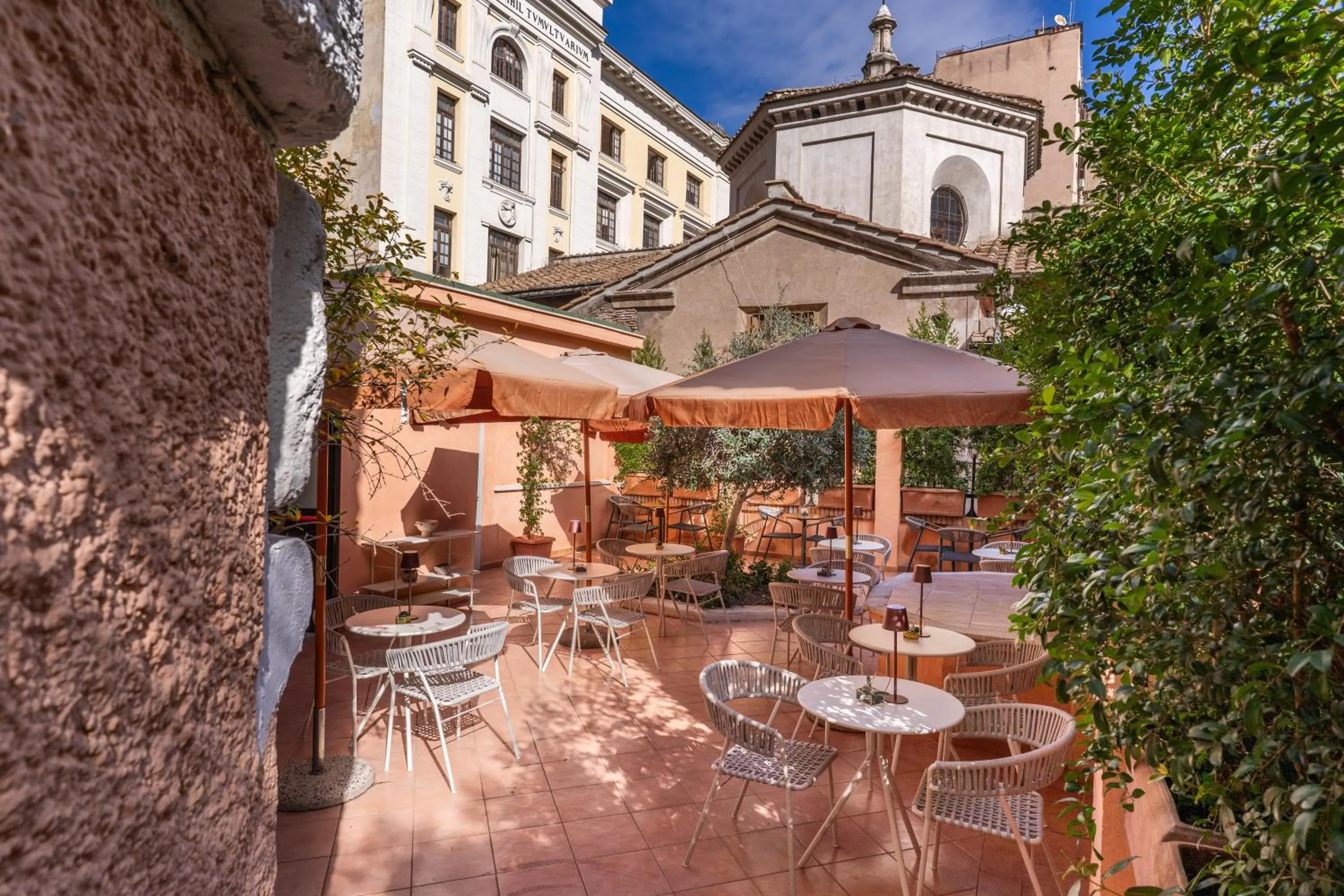 Patio in Hotel Viminale