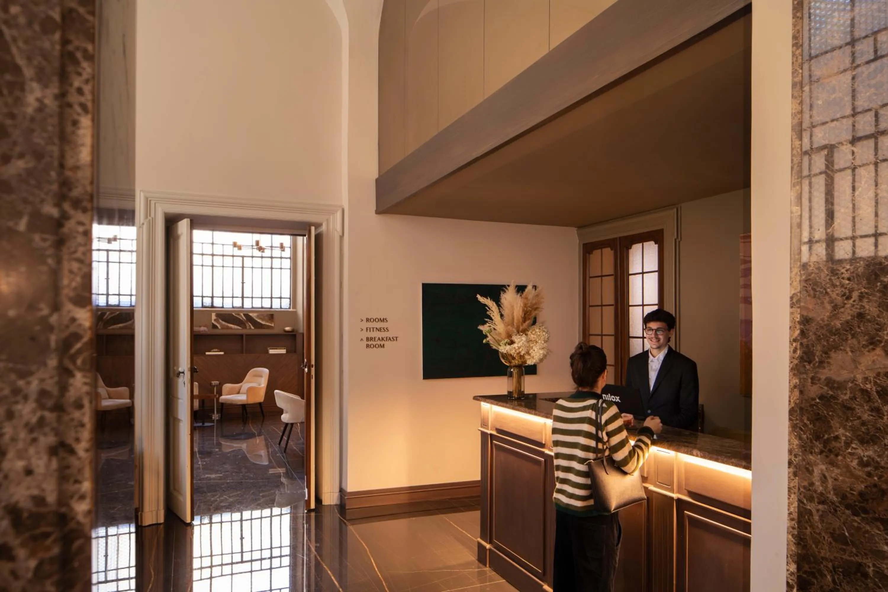 Lobby or reception in Hotel Viminale