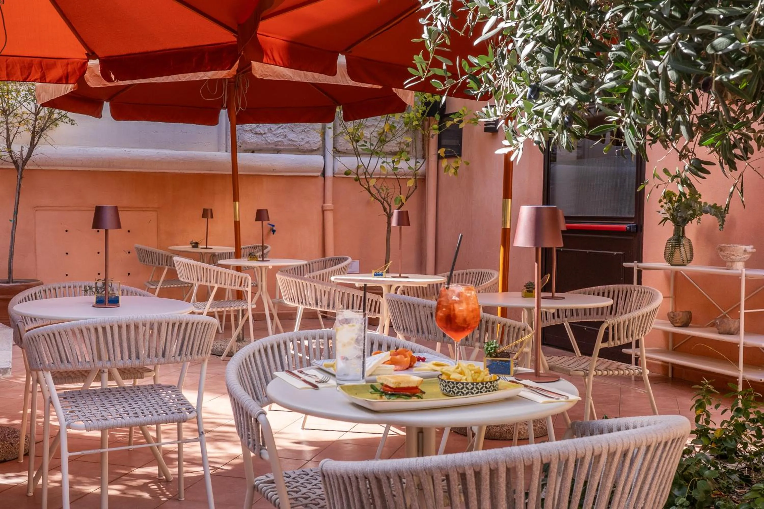 Patio in Hotel Viminale