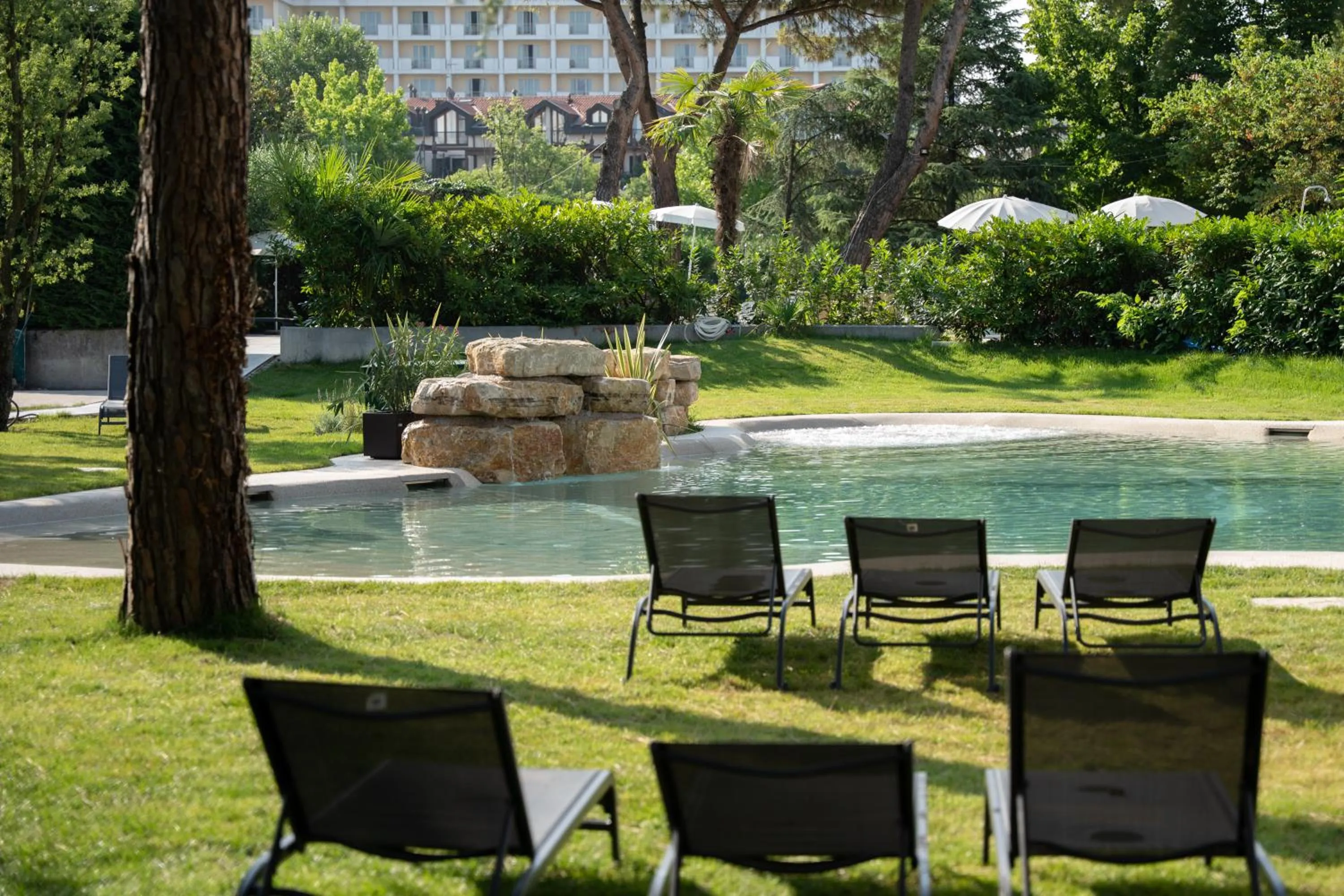 Swimming pool in Hotel Terme Milano