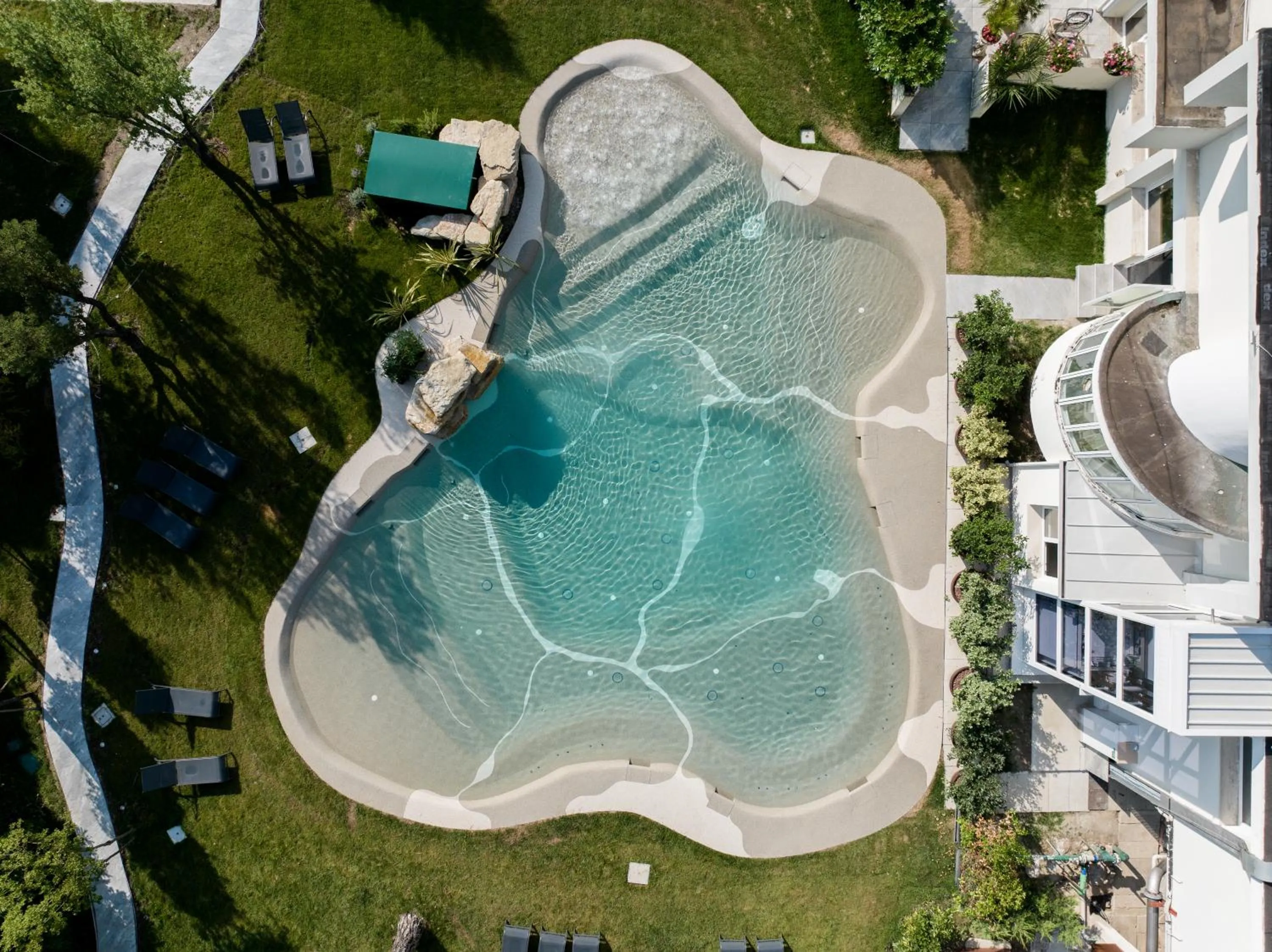 Swimming pool in Hotel Terme Milano