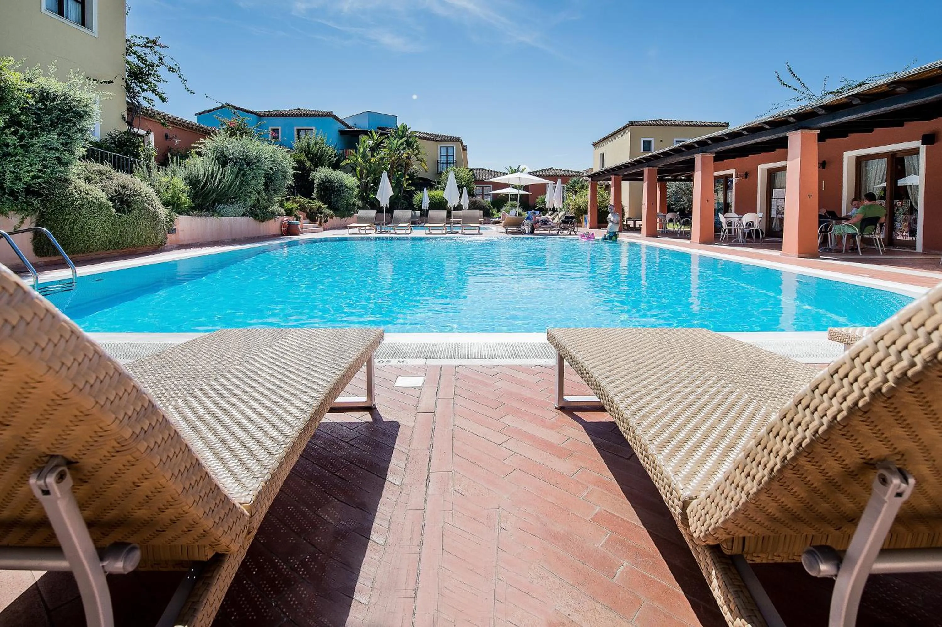 Pool view in Borgo Degli Ulivi
