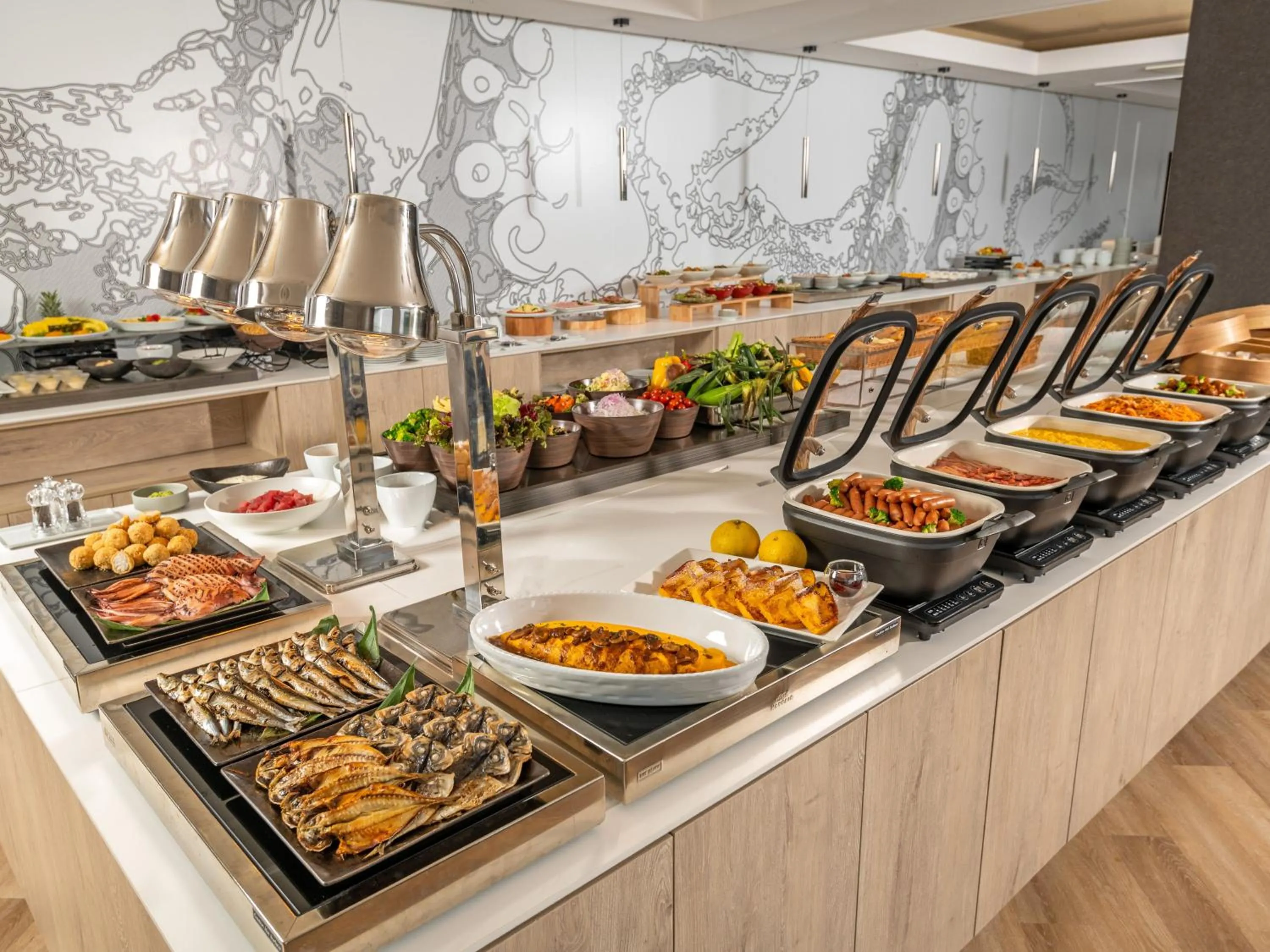 Buffet breakfast in Atagawa Ocean Resort