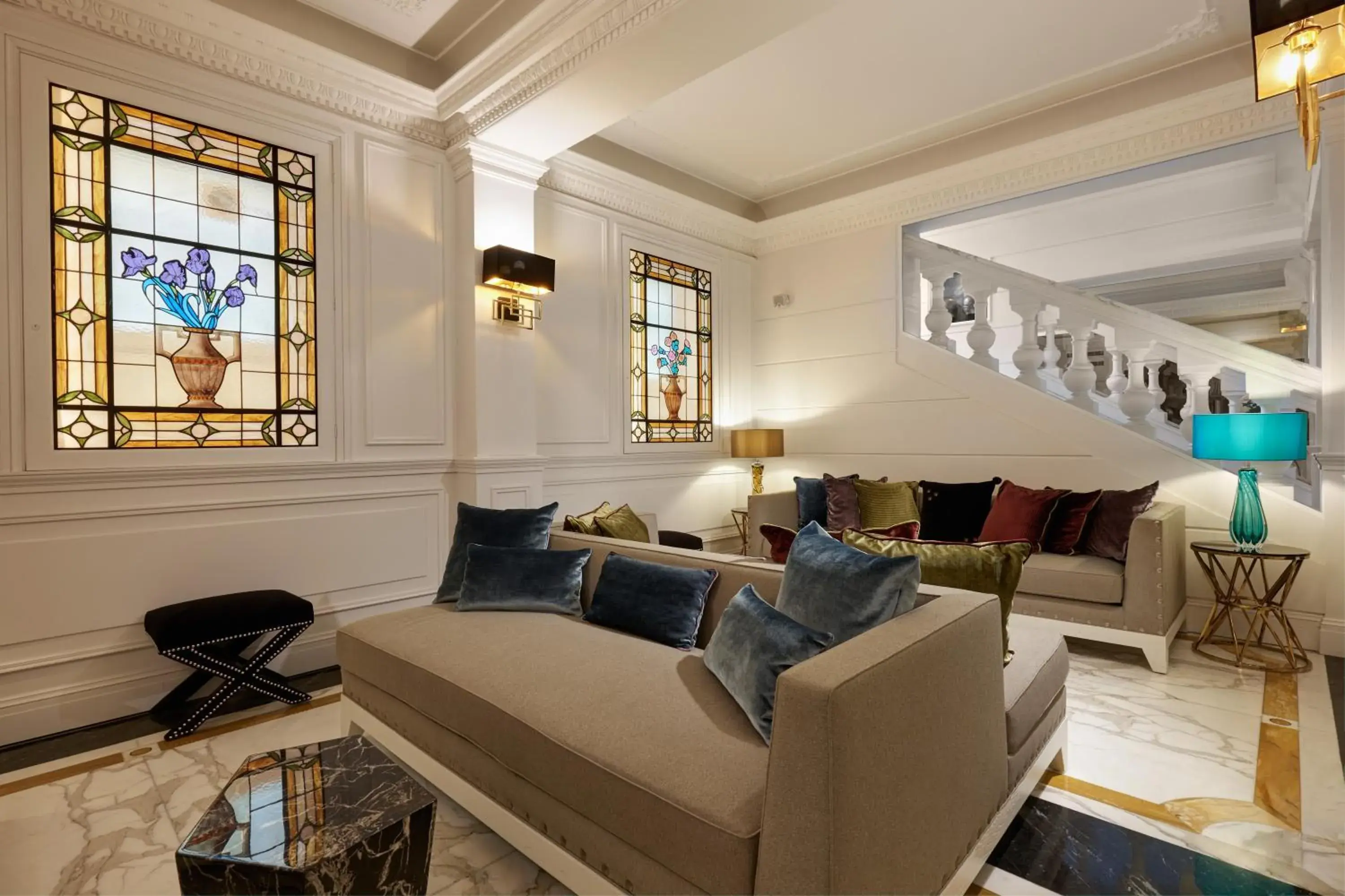 Lobby or reception in Hotel Barberini Lobby or reception in Hotel Barberini