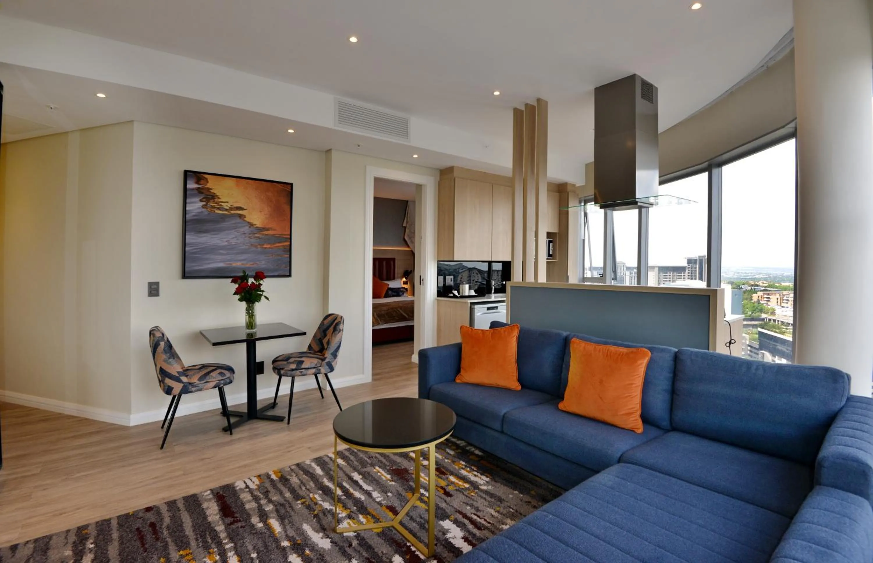 Seating area in @Sandton Hotel