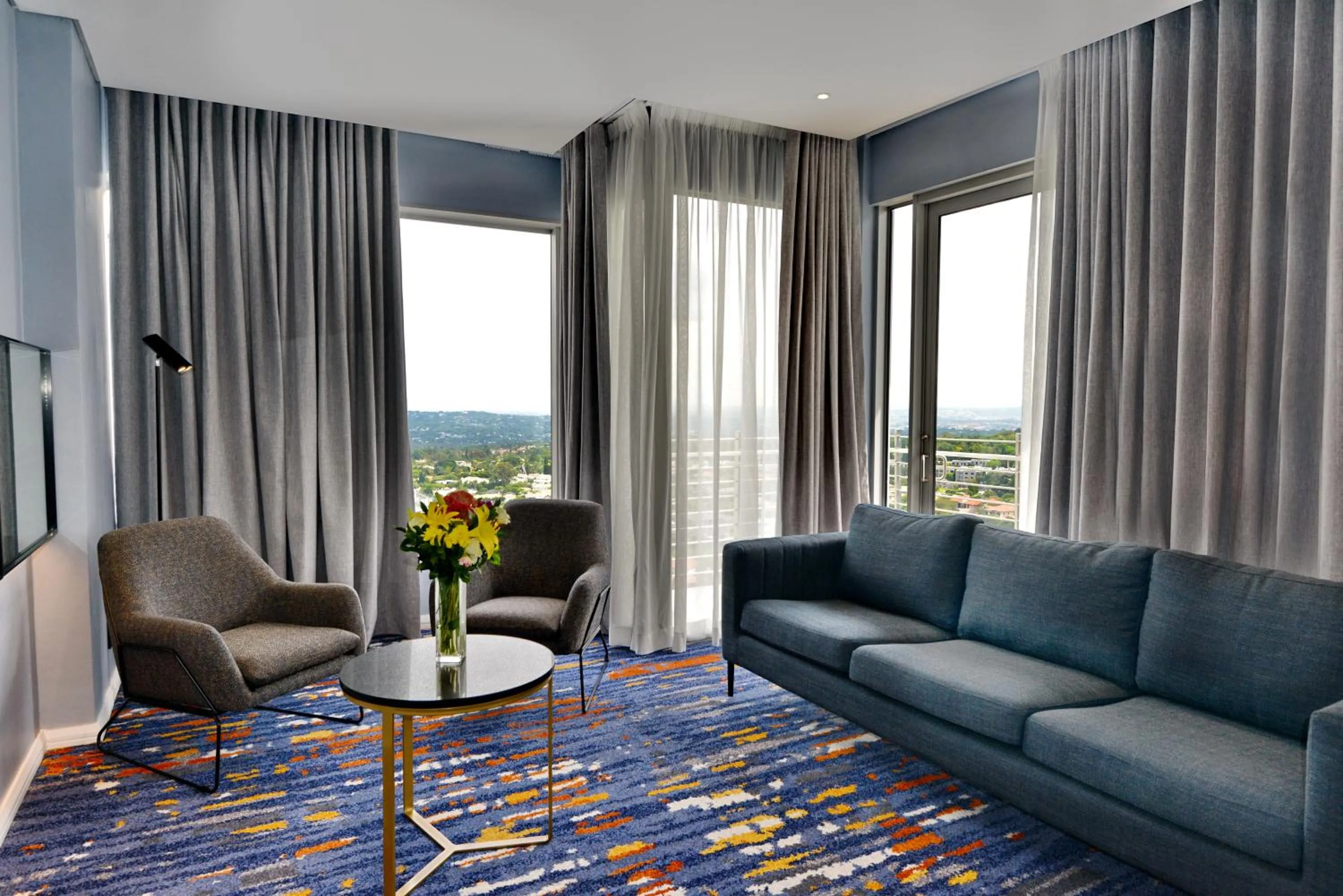 Seating area in @Sandton Hotel