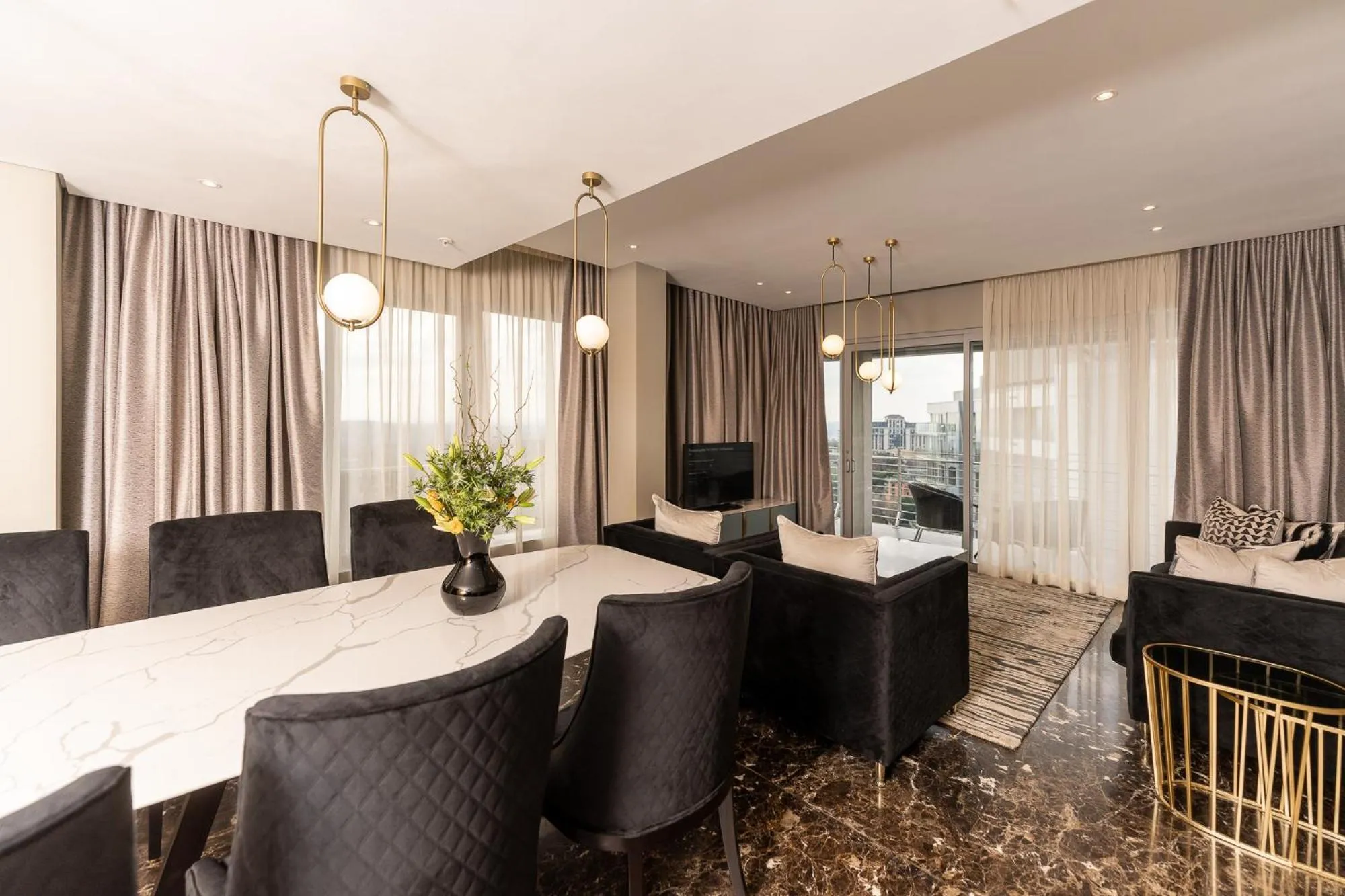 Dining area in @Sandton Hotel