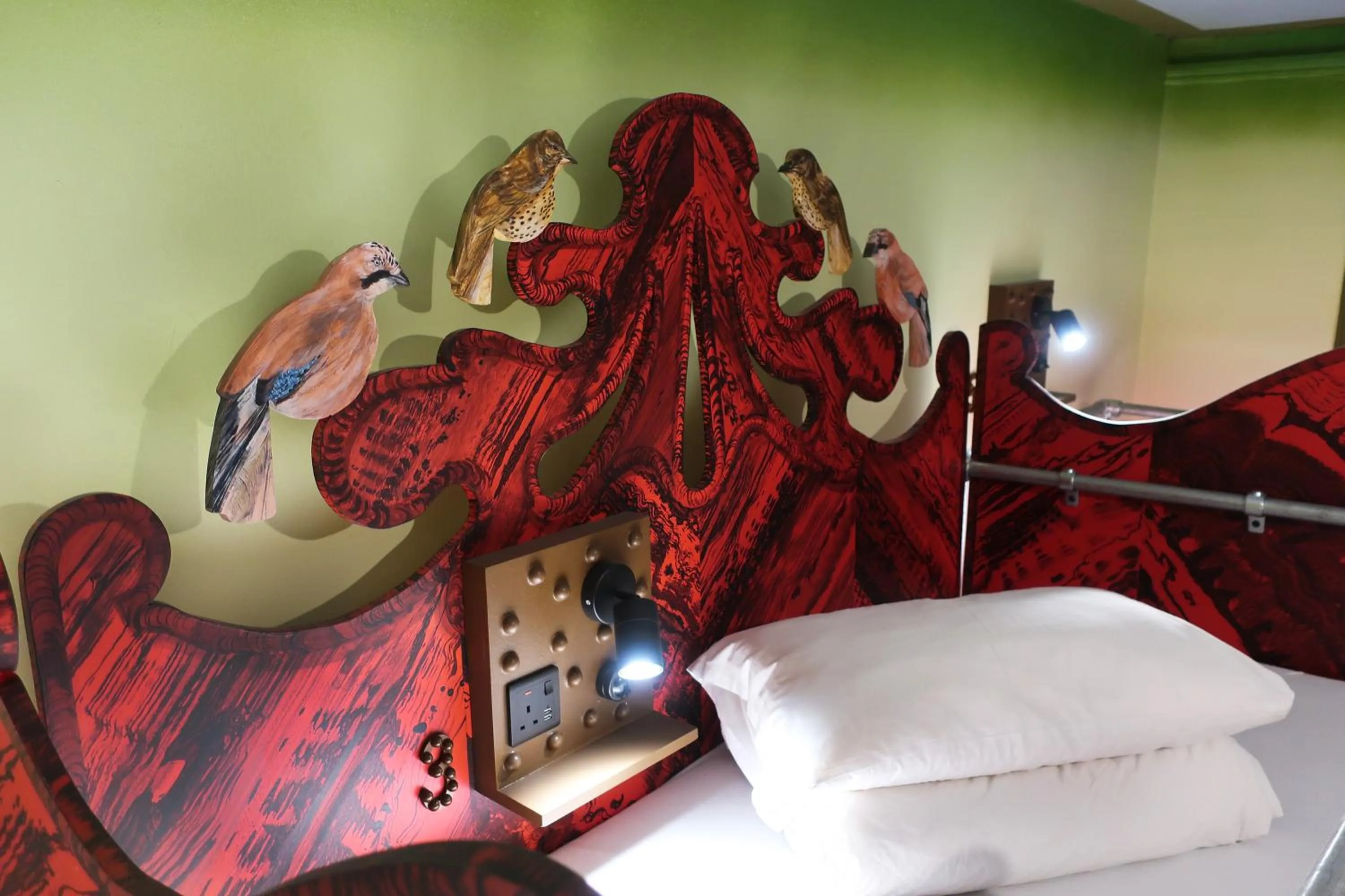 Decorative detail in Art Hostel