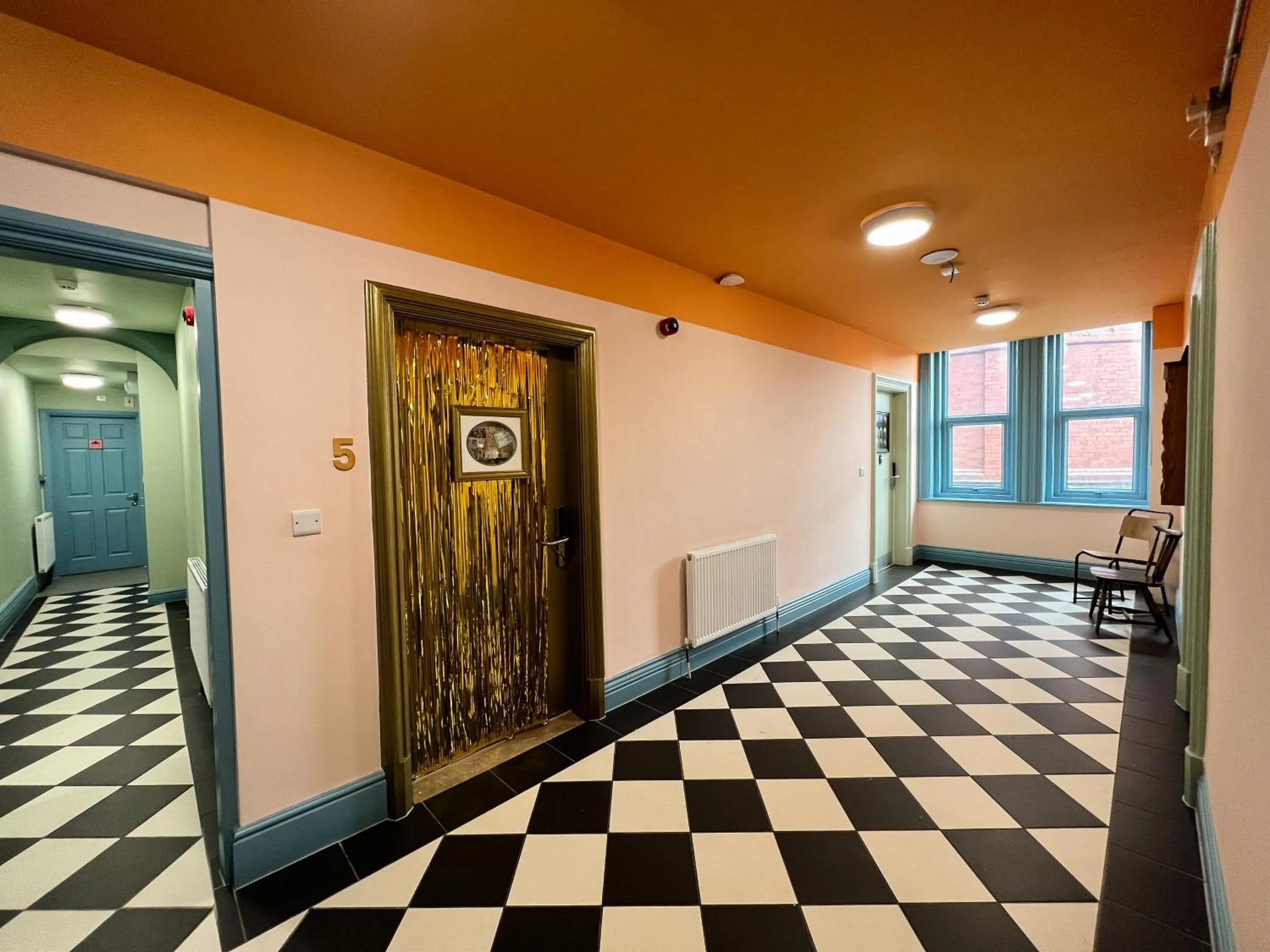 Decorative detail in Art Hostel