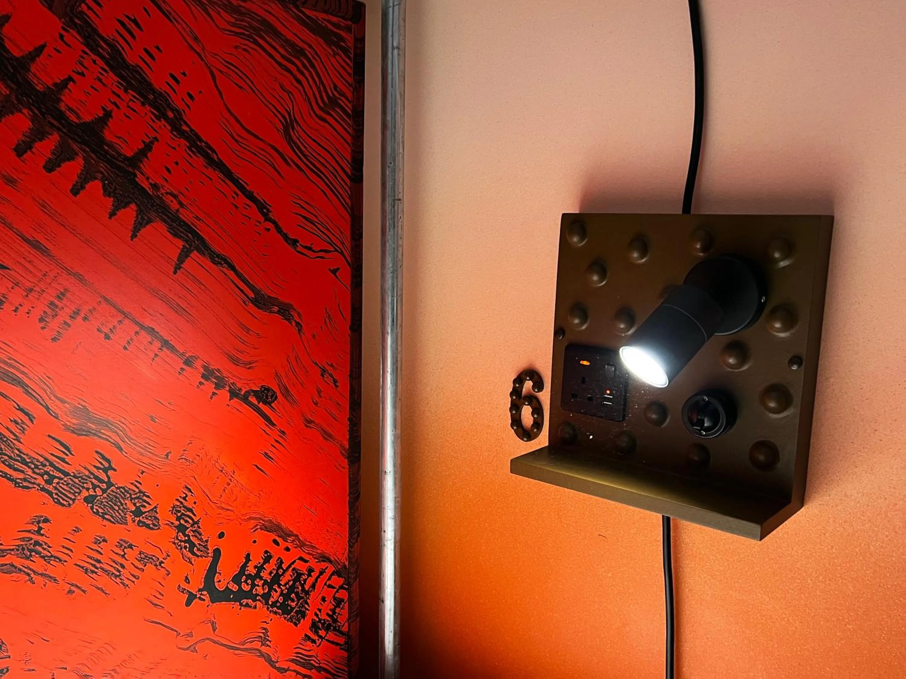 Decorative detail in Art Hostel