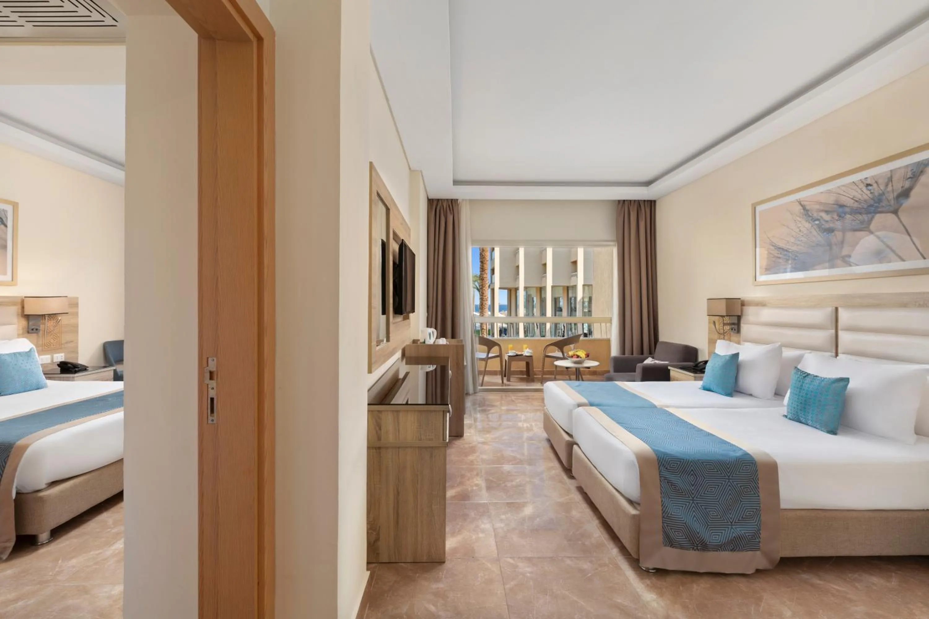 Bedroom, Bed in Beach Albatros The Club - Aqua Park