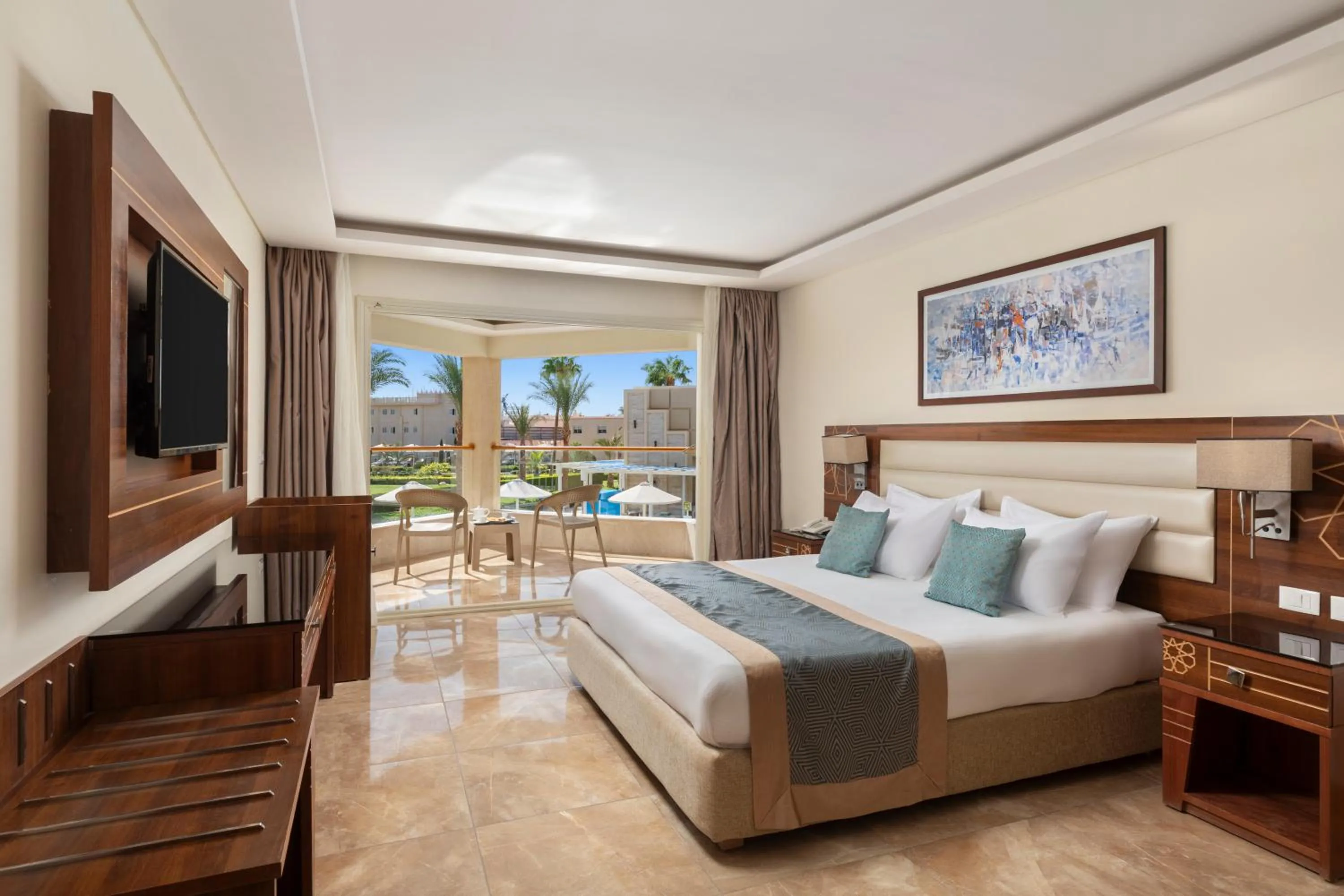 Bedroom, Bed in Beach Albatros The Club - Aqua Park