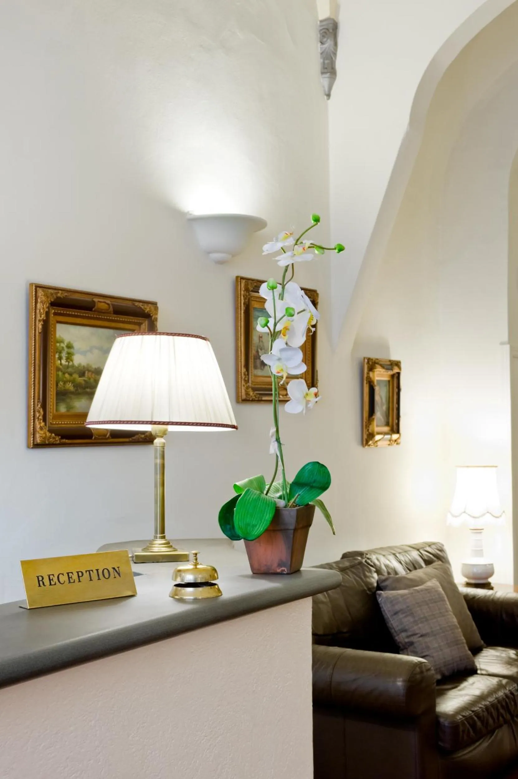 Lobby or reception in Hotel Unicorno