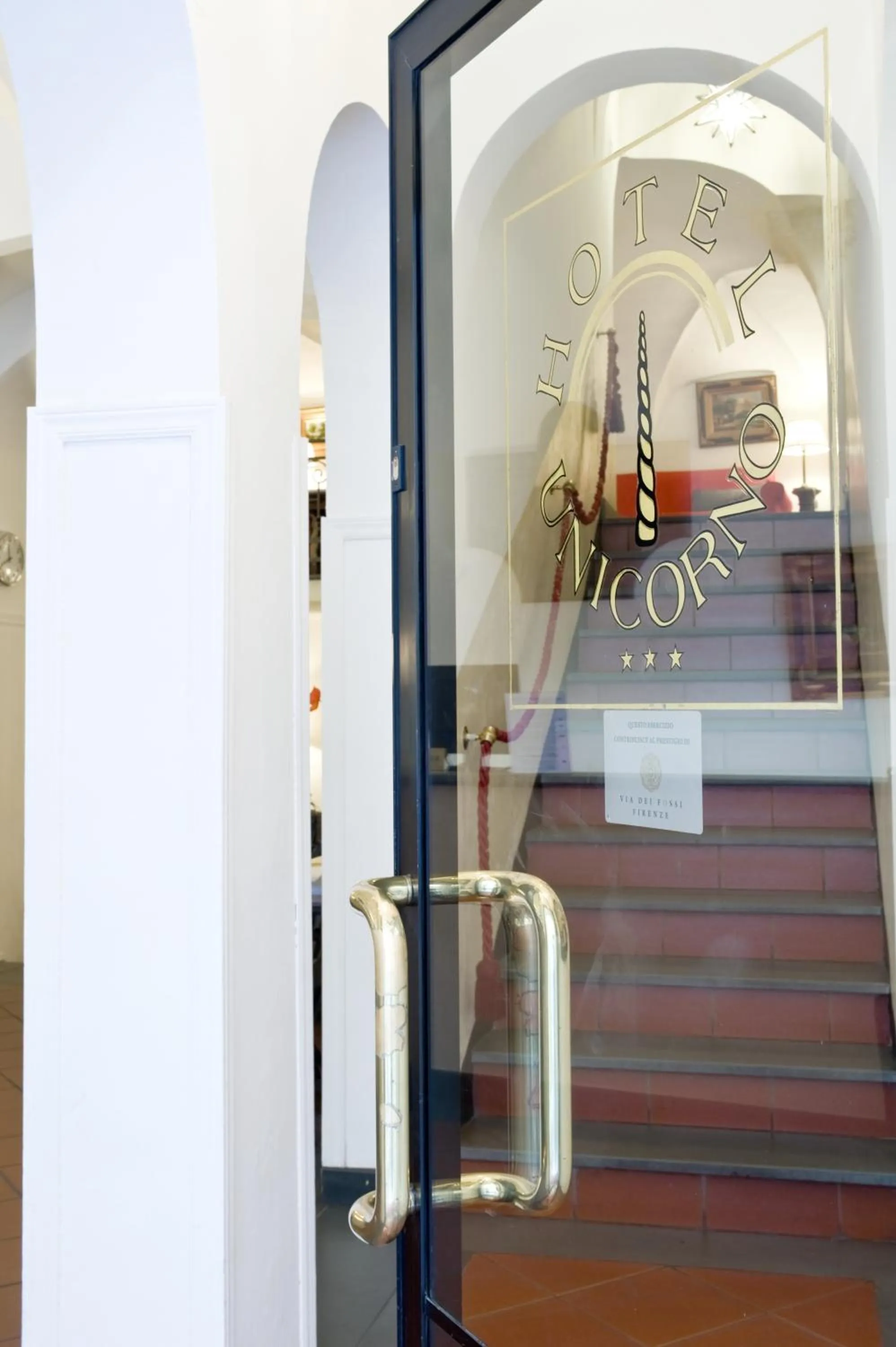 Facade/entrance in Hotel Unicorno