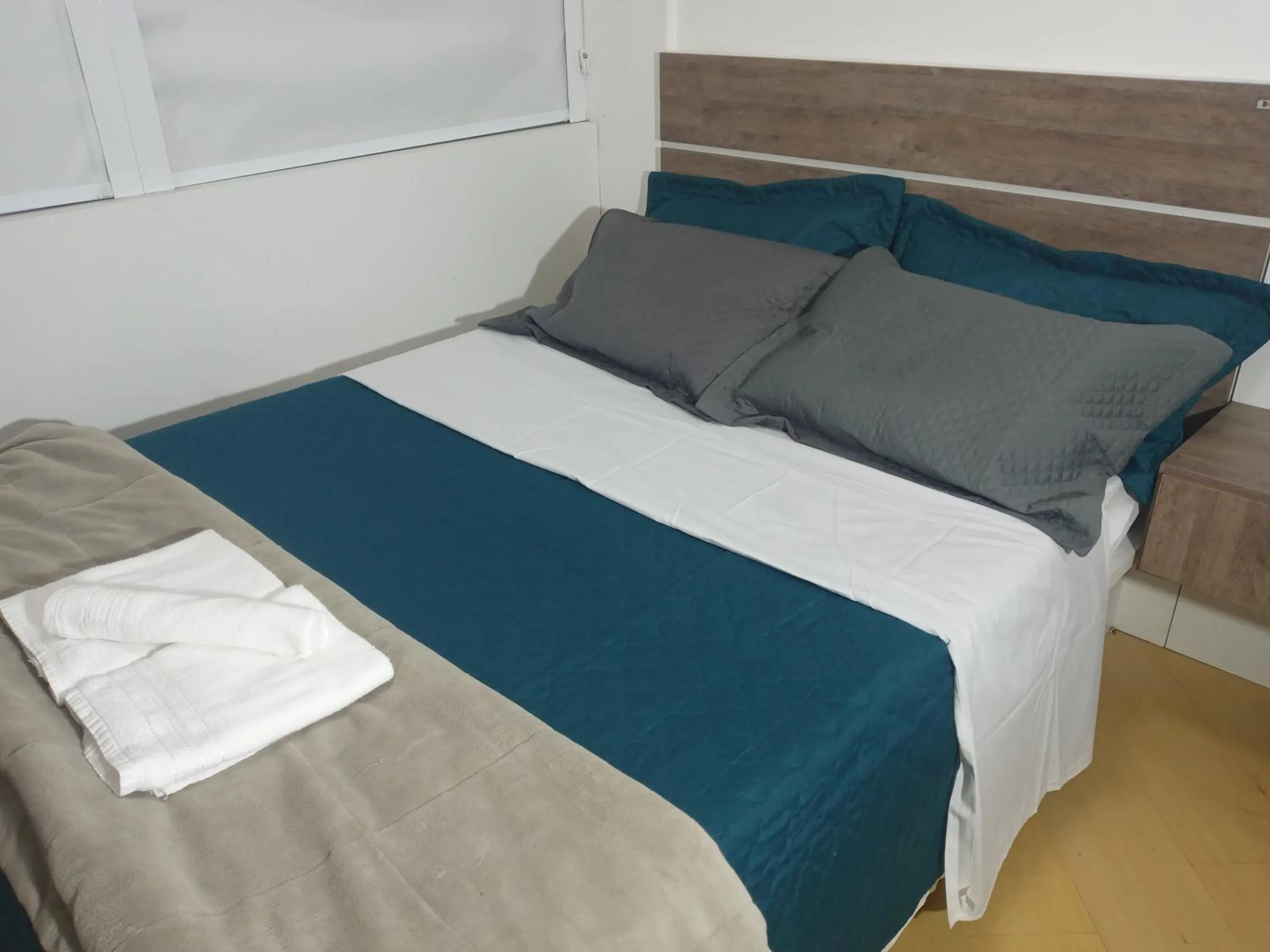 Bed in Apartamento encantador em Curitiba