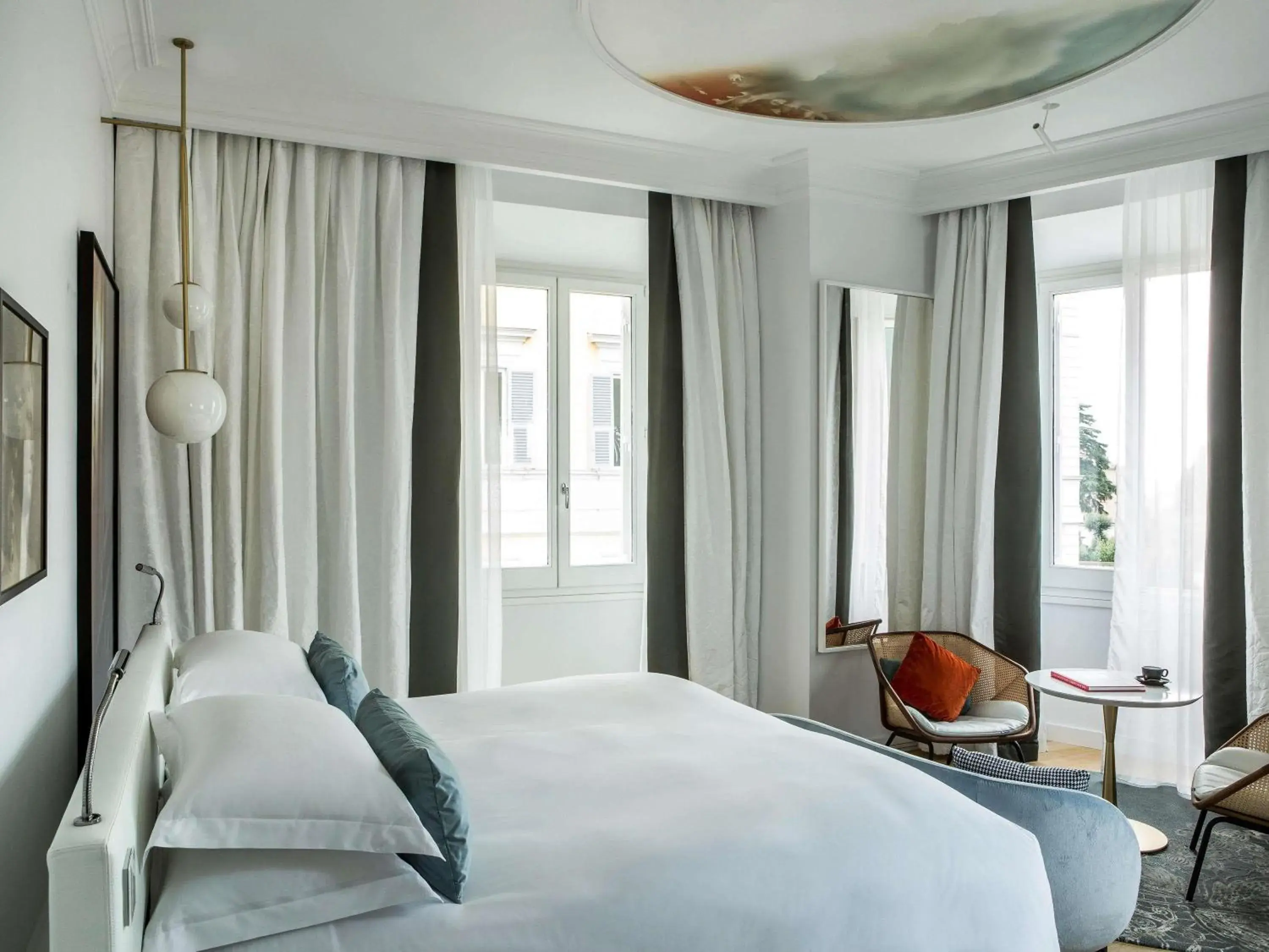 Bedroom, Bed in Sofitel Roma Villa Borghese Bedroom, Bed in Sofitel Roma Villa Borghese