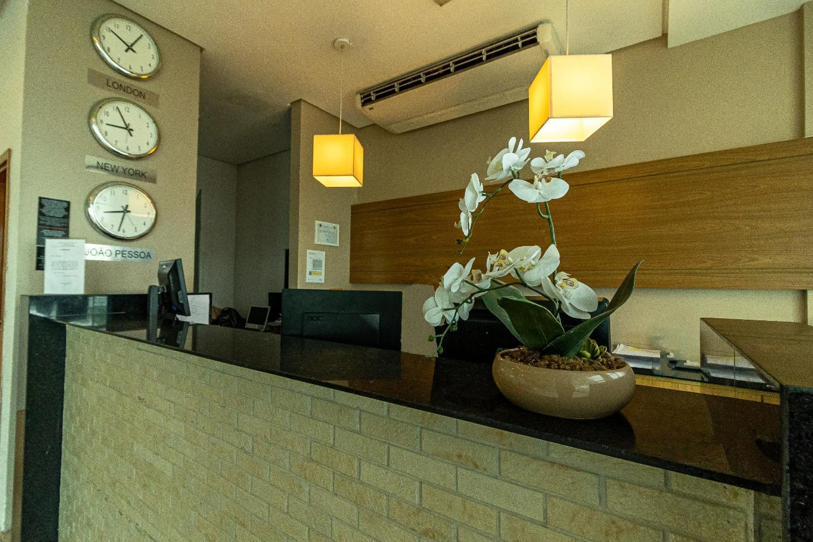 Lobby or reception in Happy Hotel Manaíra