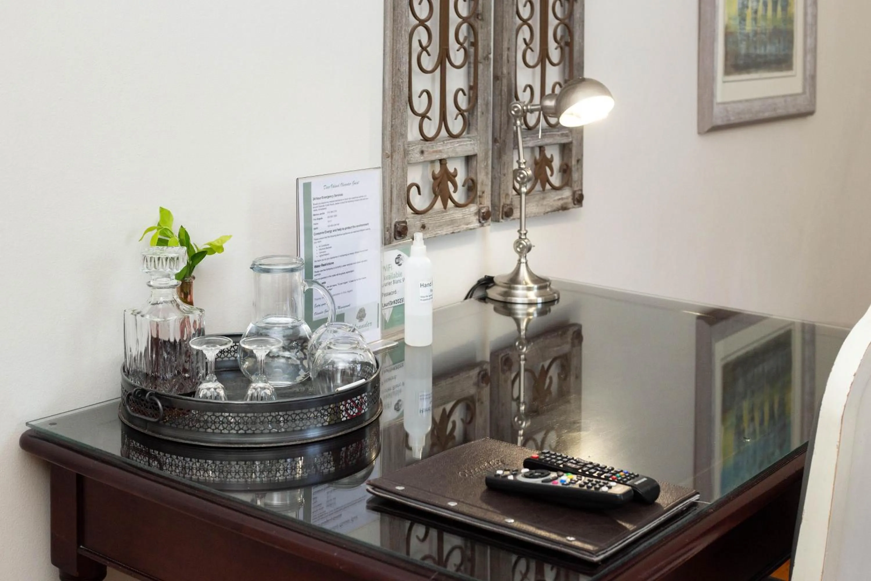 Decorative detail in Oleander Guest House