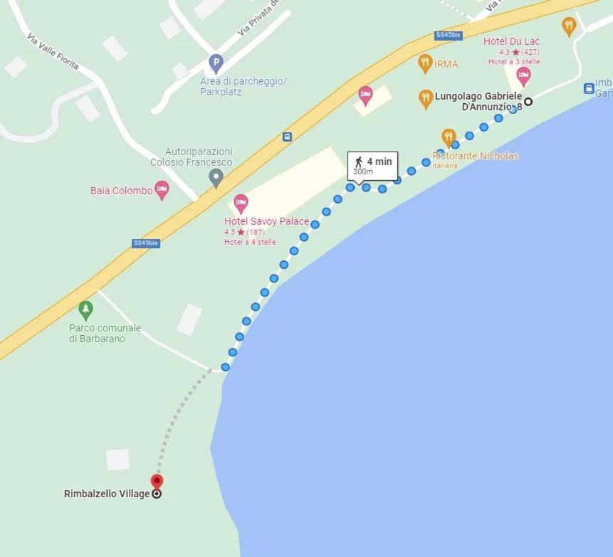 Beach in Hotel Du Lac Gardone Riviera