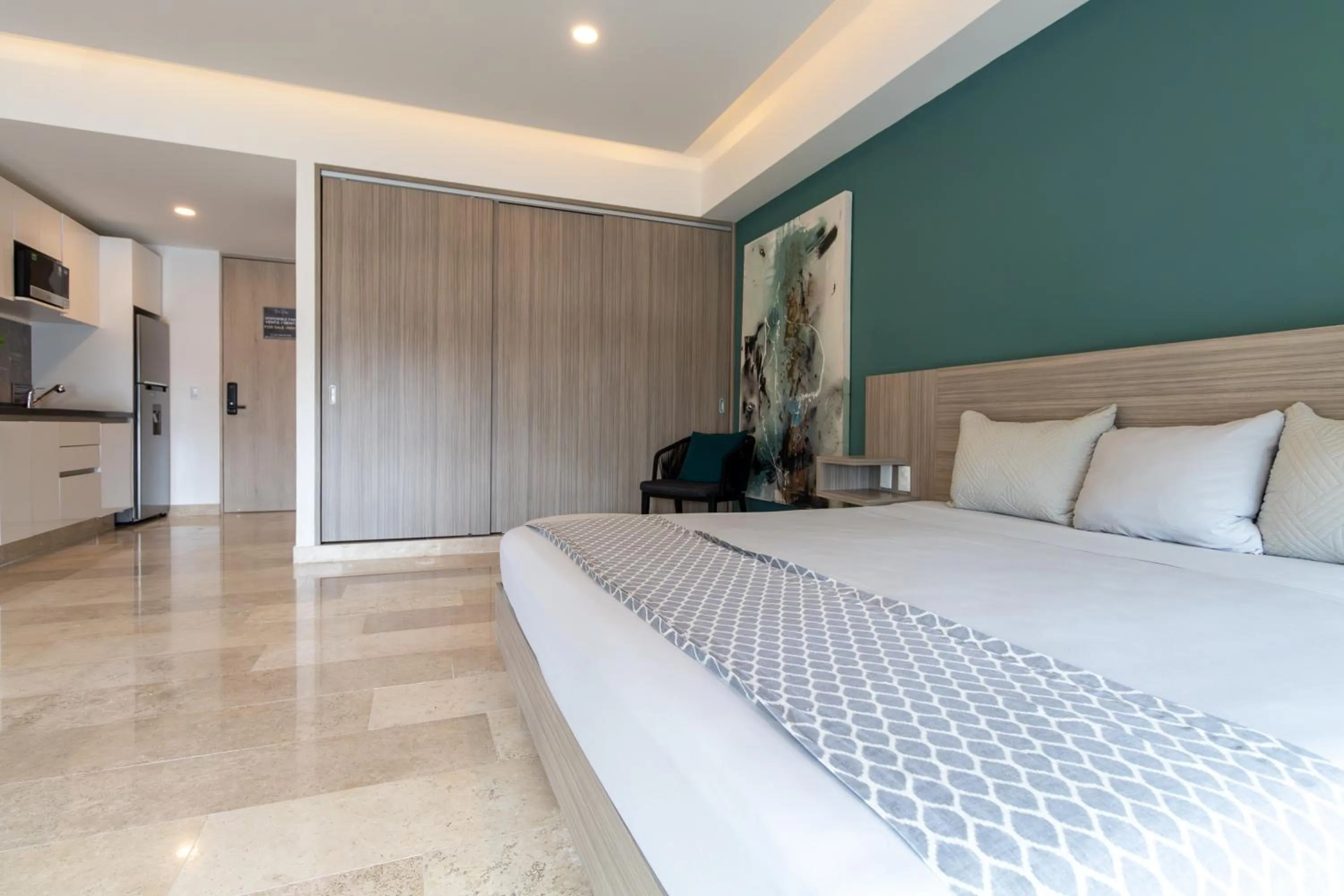 Bed in Torre Diez by Grupo Amber