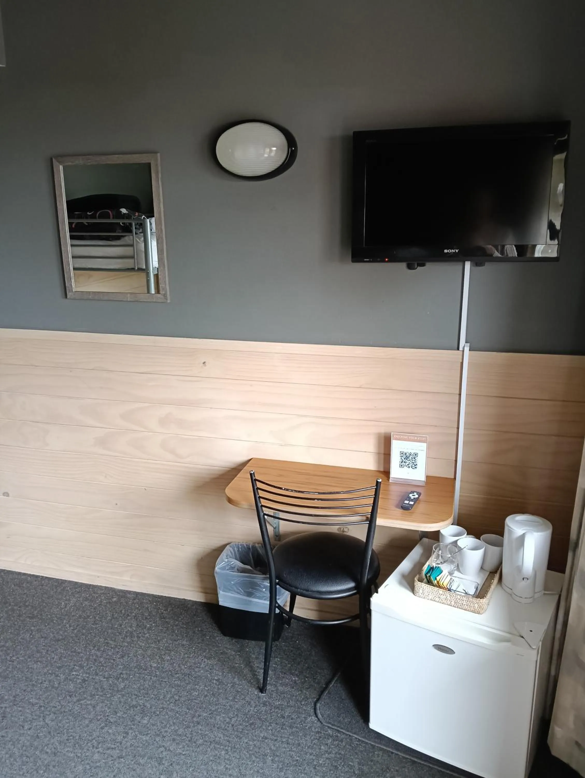 TV and multimedia in Waitomo Village Chalets home of Kiwipaka