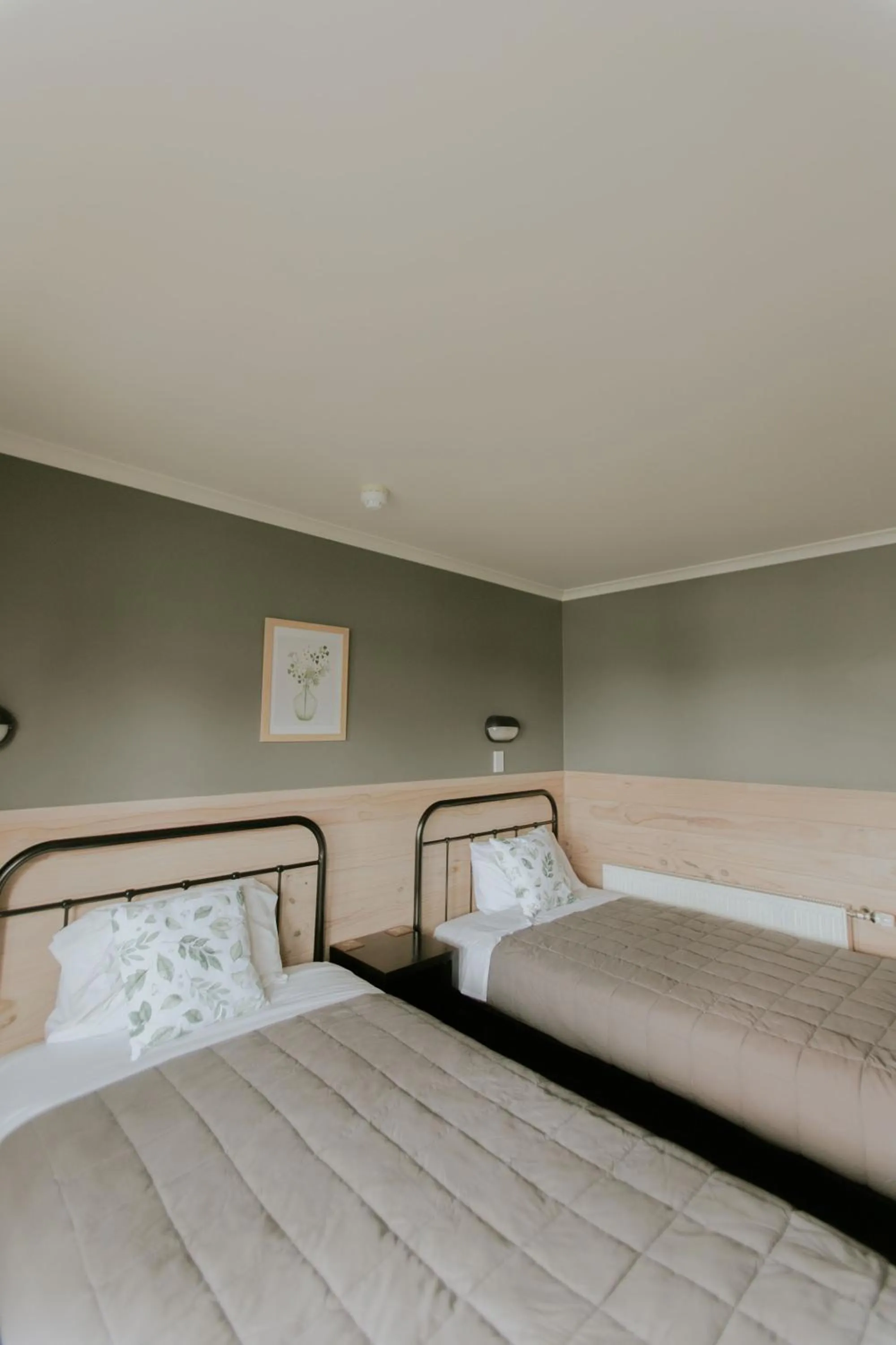 View (from property/room), Bed in Waitomo Village Chalets home of Kiwipaka