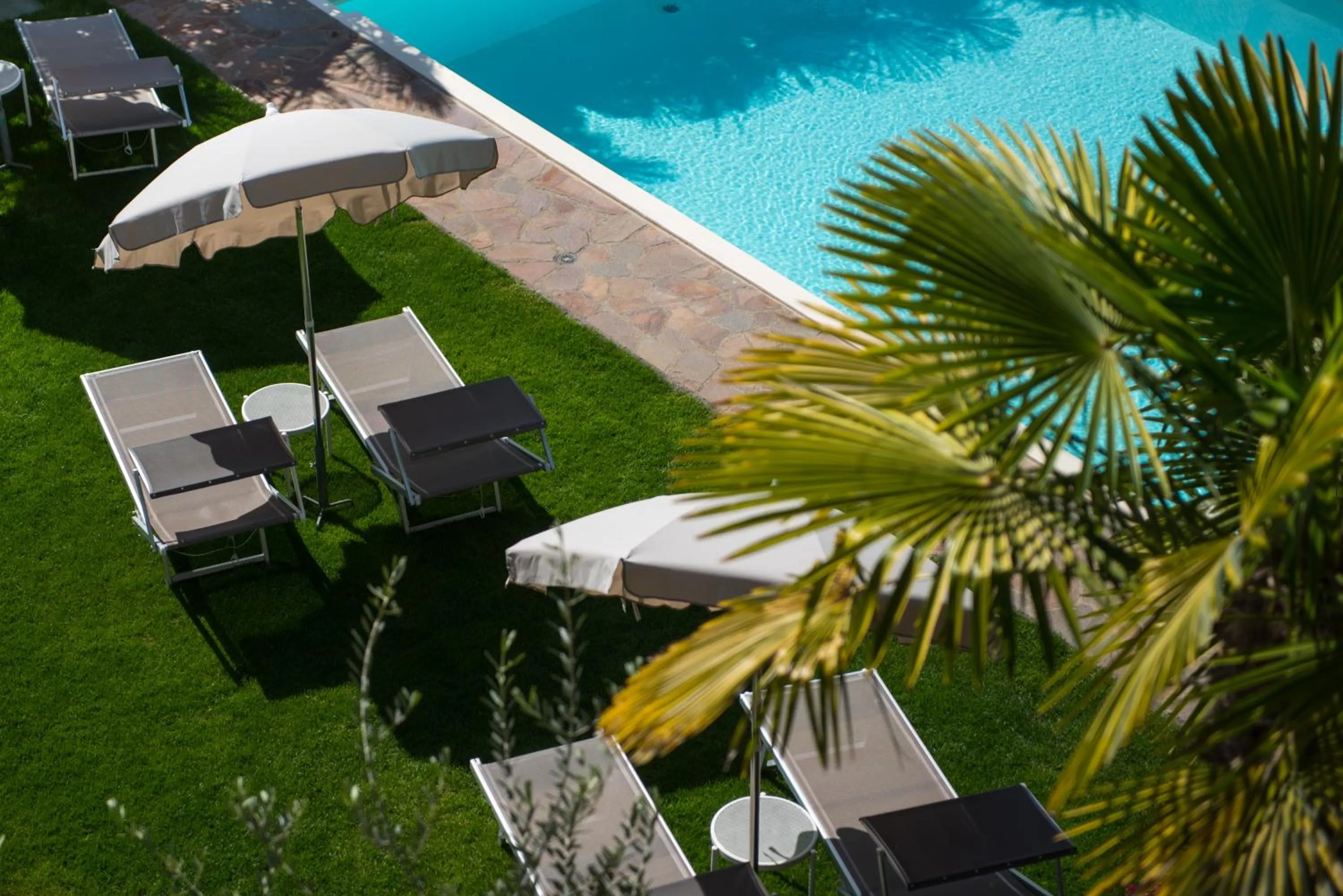 Pool view in Hotel Ladurner