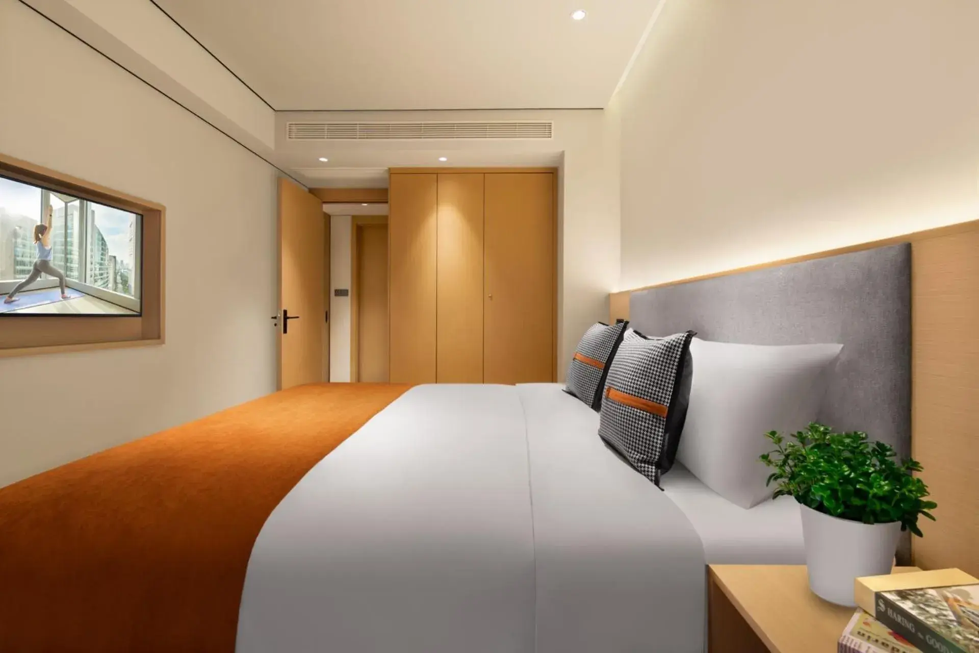 Bedroom, Bed in Citadines Gaoxin Chengdu Bedroom, Bed in Citadines Gaoxin Chengdu