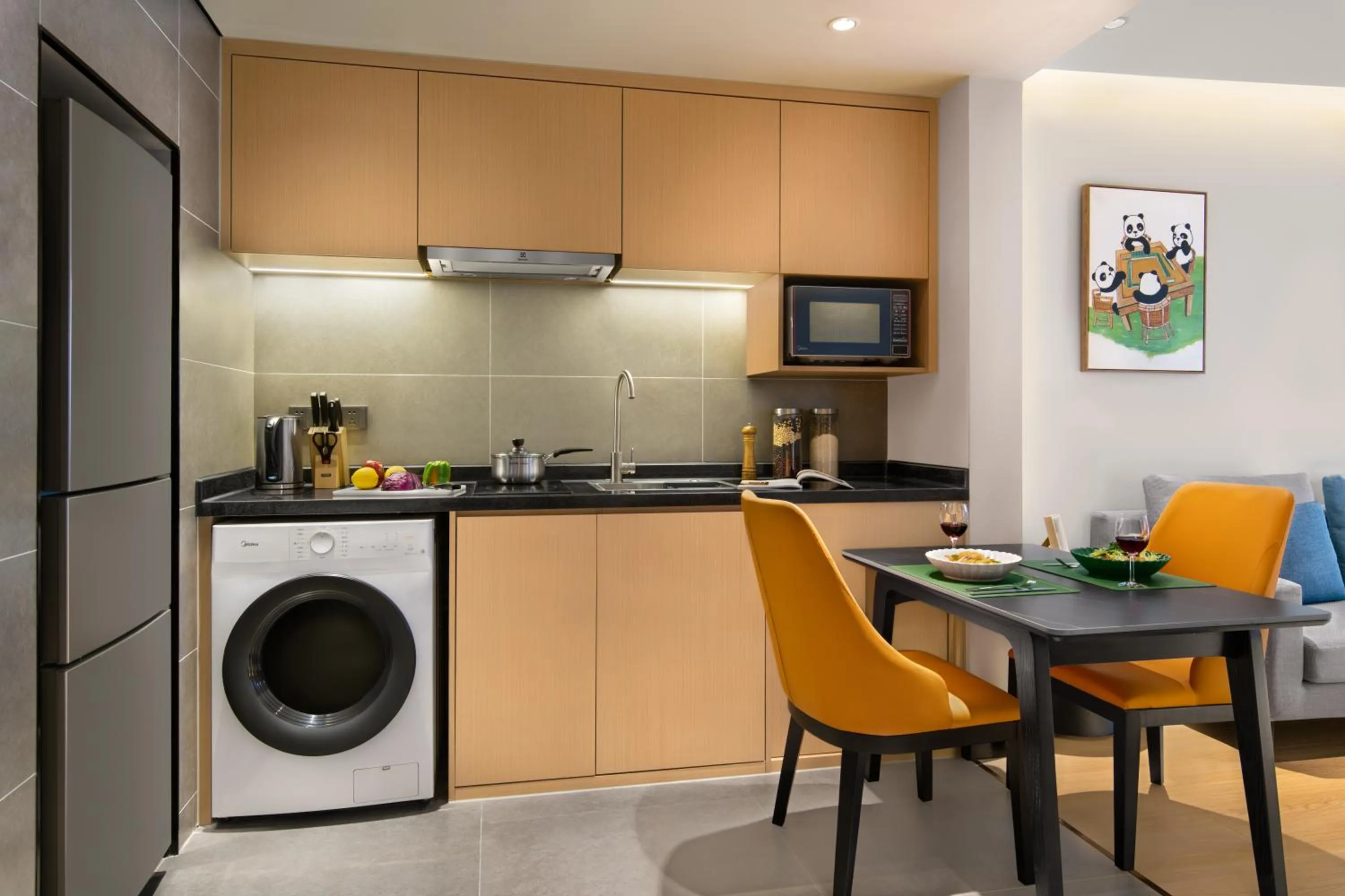 Kitchen or kitchenette in Citadines Gaoxin Chengdu