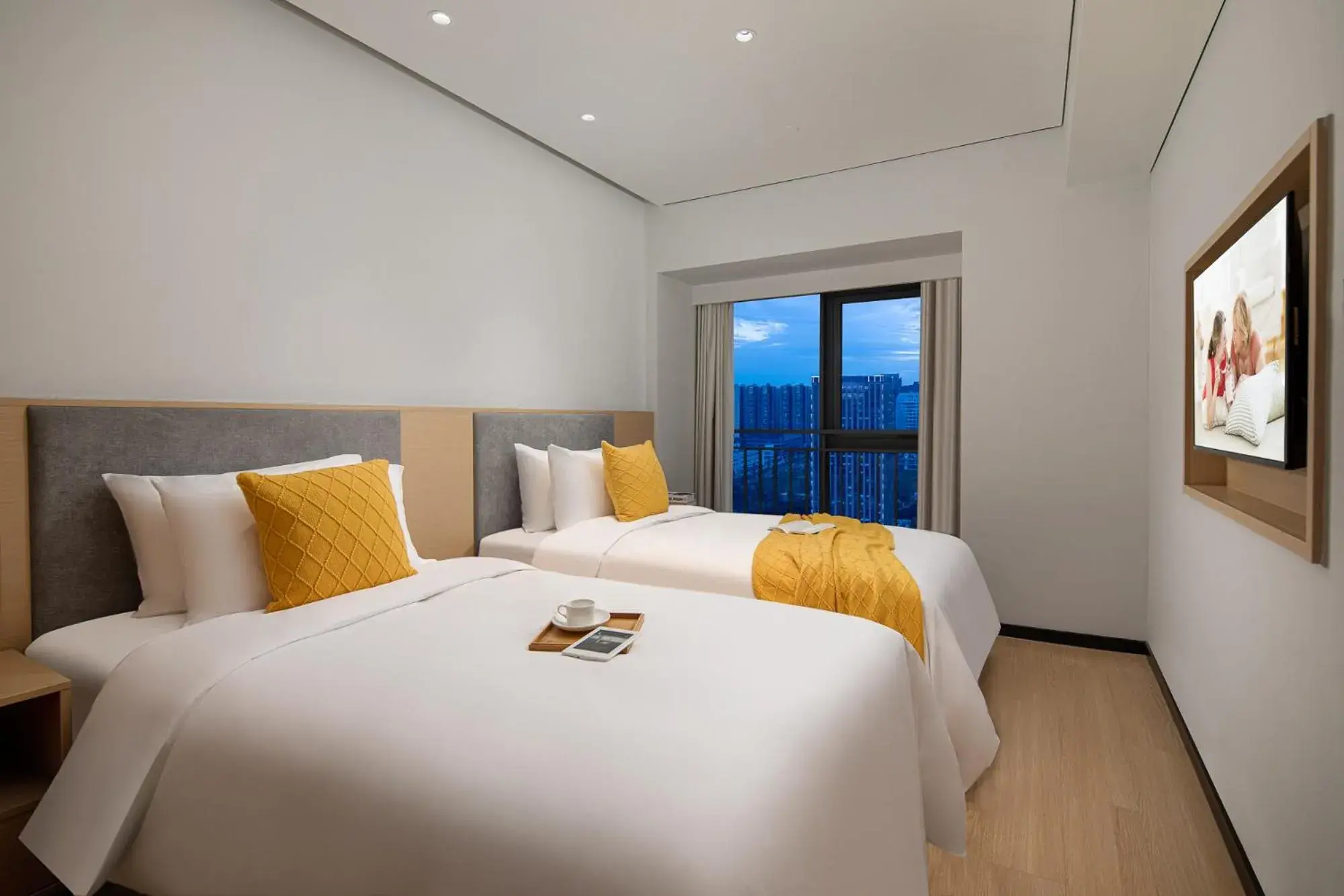 Bed in Citadines Gaoxin Chengdu Bed in Citadines Gaoxin Chengdu