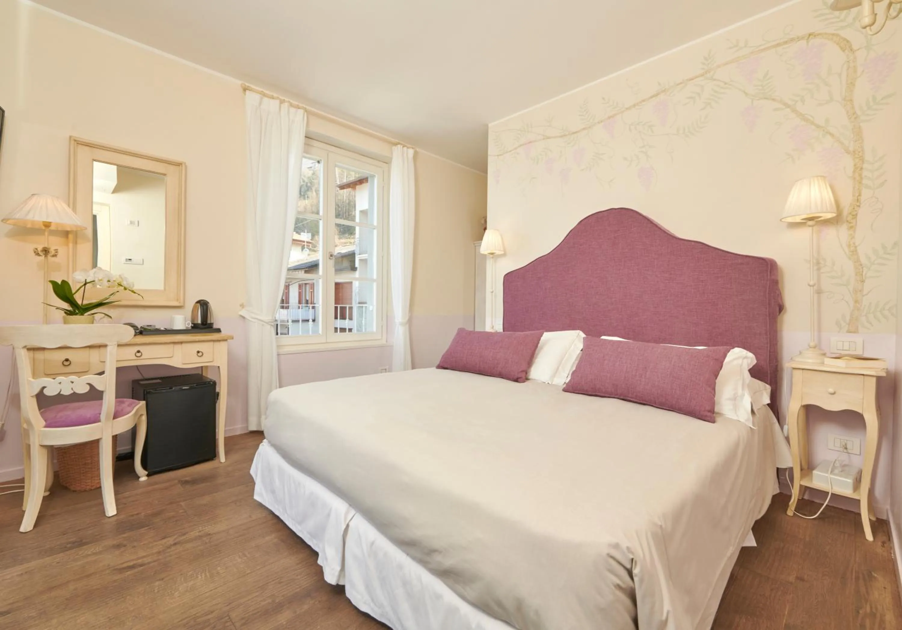 Bed in Hotel Villa Aurora