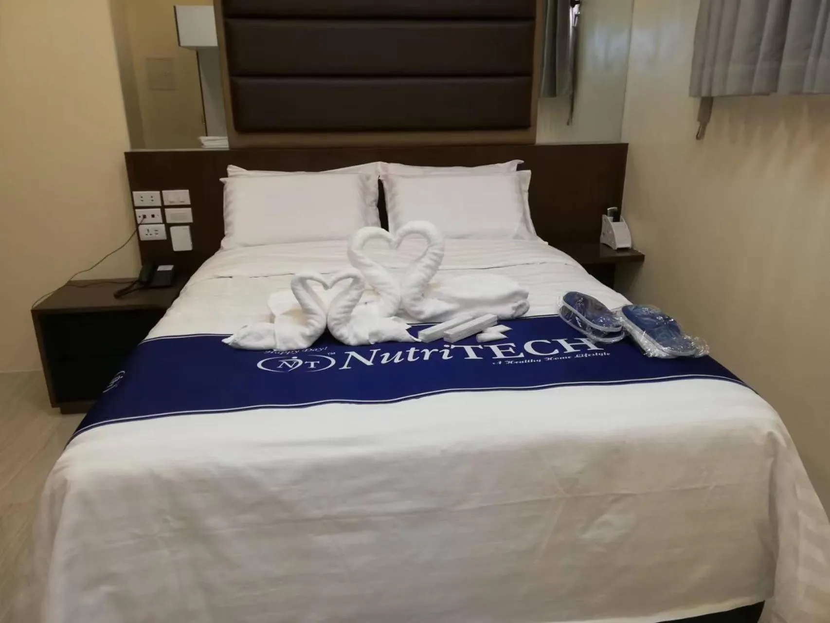 Bed in NutriTECH Hotels & Events