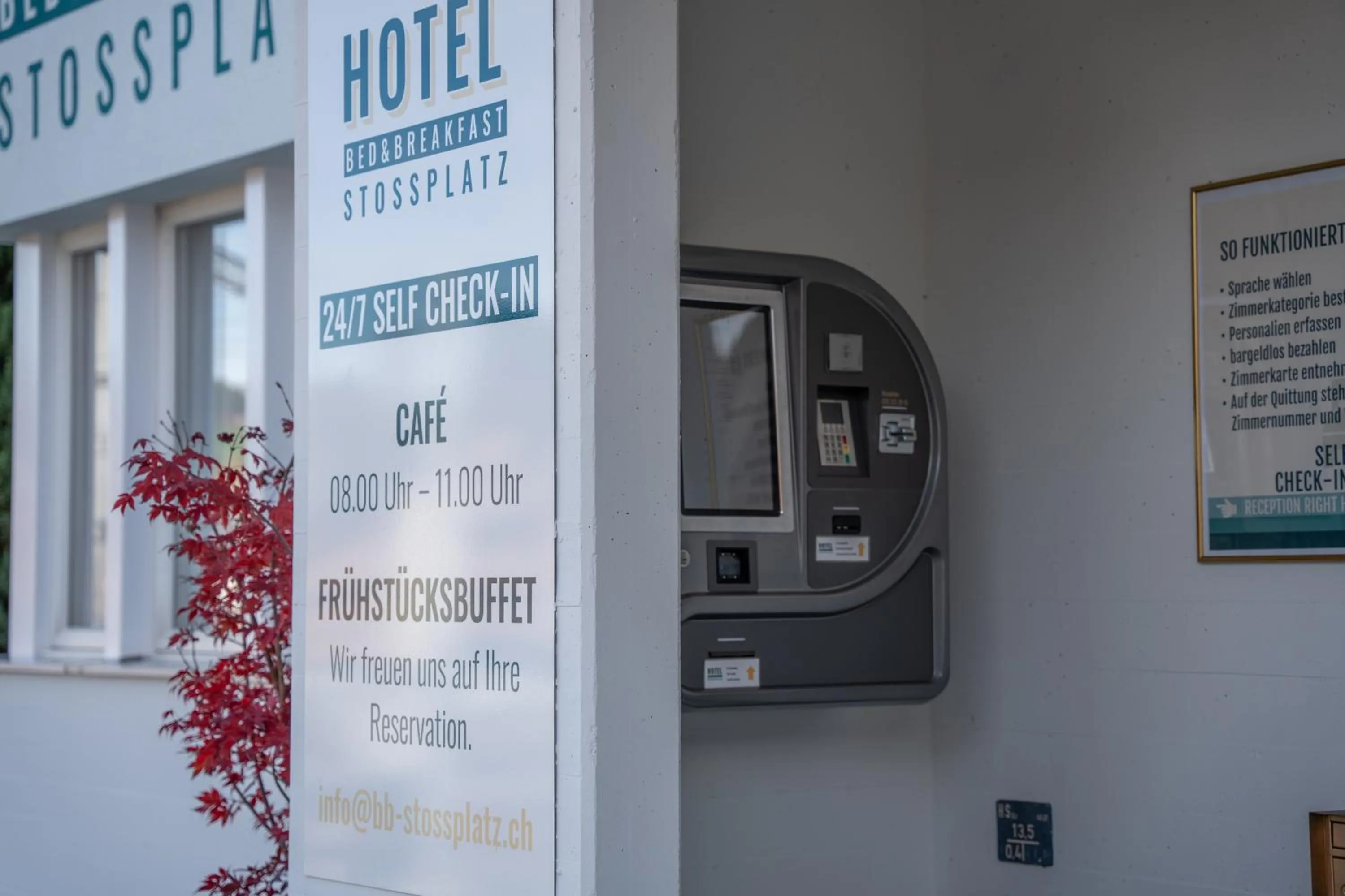 Property building in Hotel B&B Stossplatz anytime and easy self Check-in