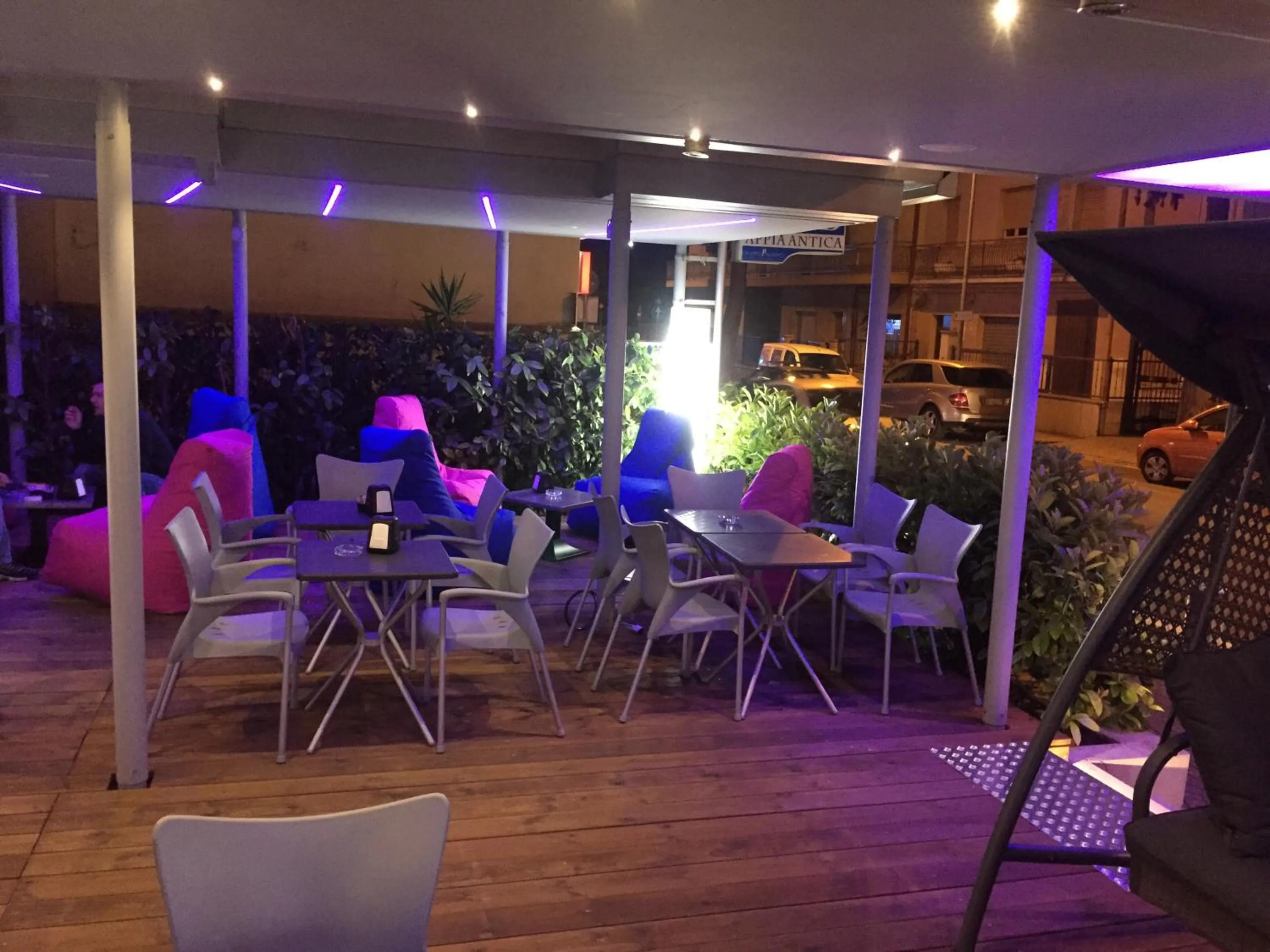 Patio in Hotel Blue Rose's