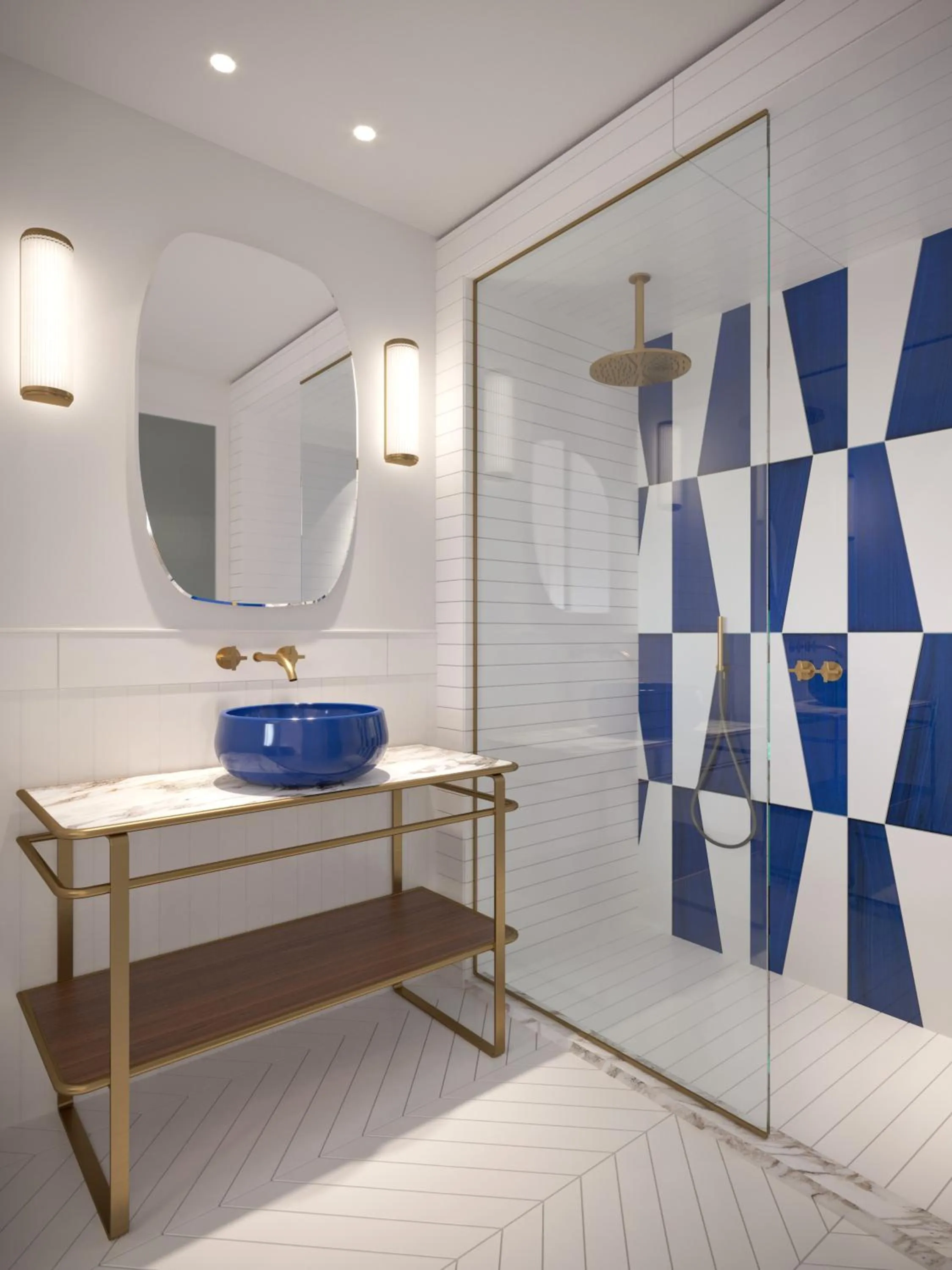 Toilet in Grand Hotel Excelsior