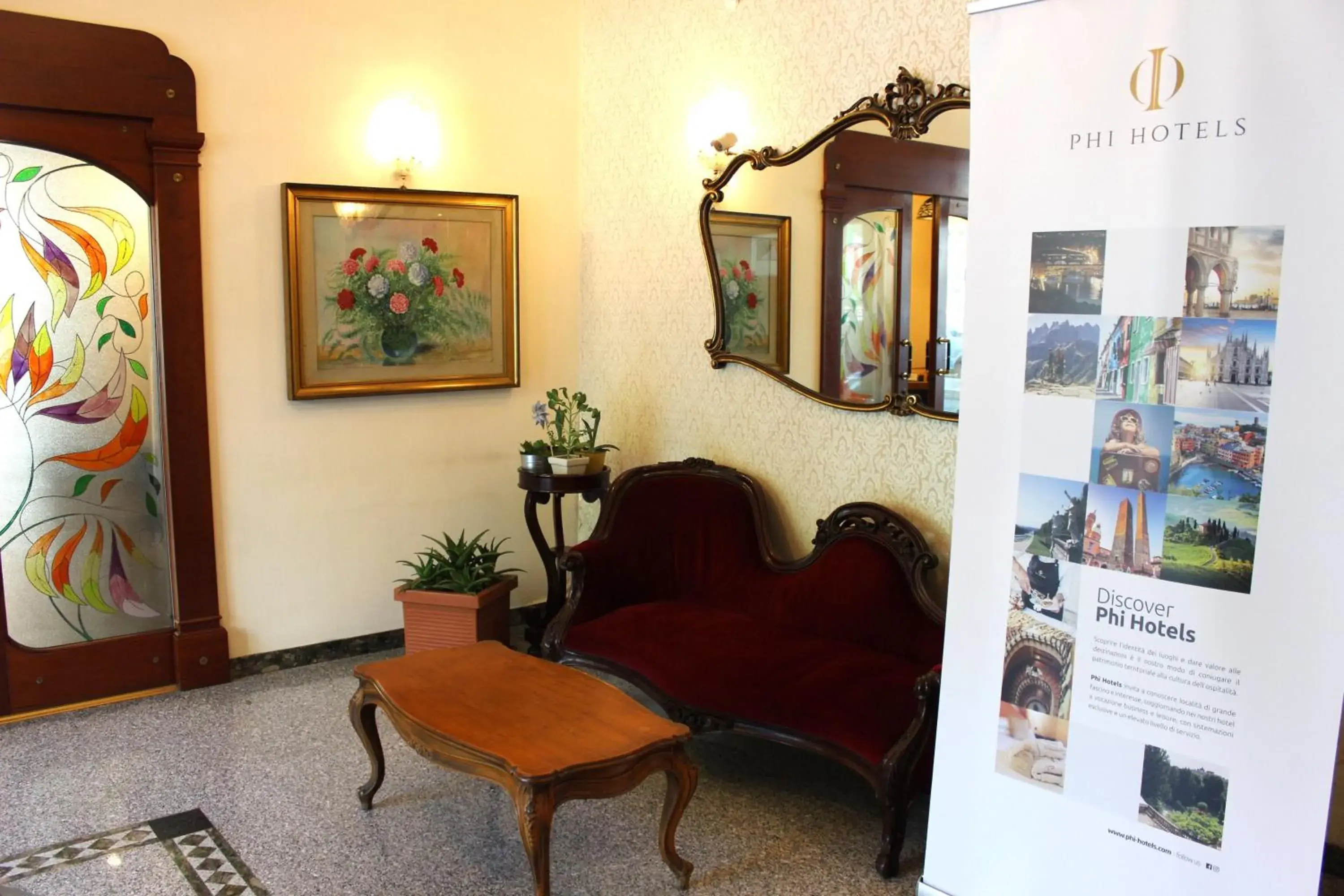 Lobby or reception in Phi Hotel Ambra Lobby or reception in Phi Hotel Ambra