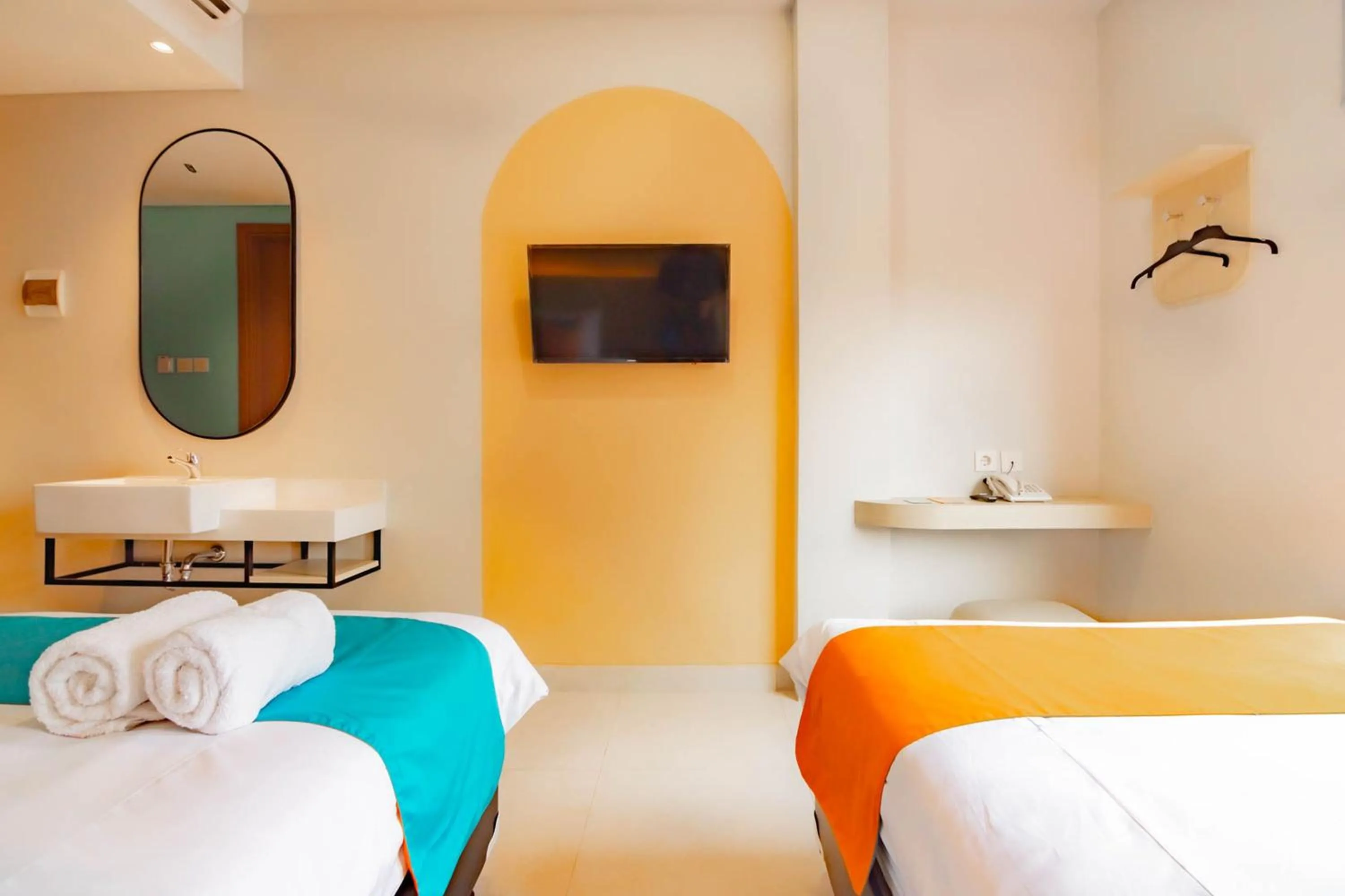 Bedroom, Bed in Sans Hotel Alexander Bandung