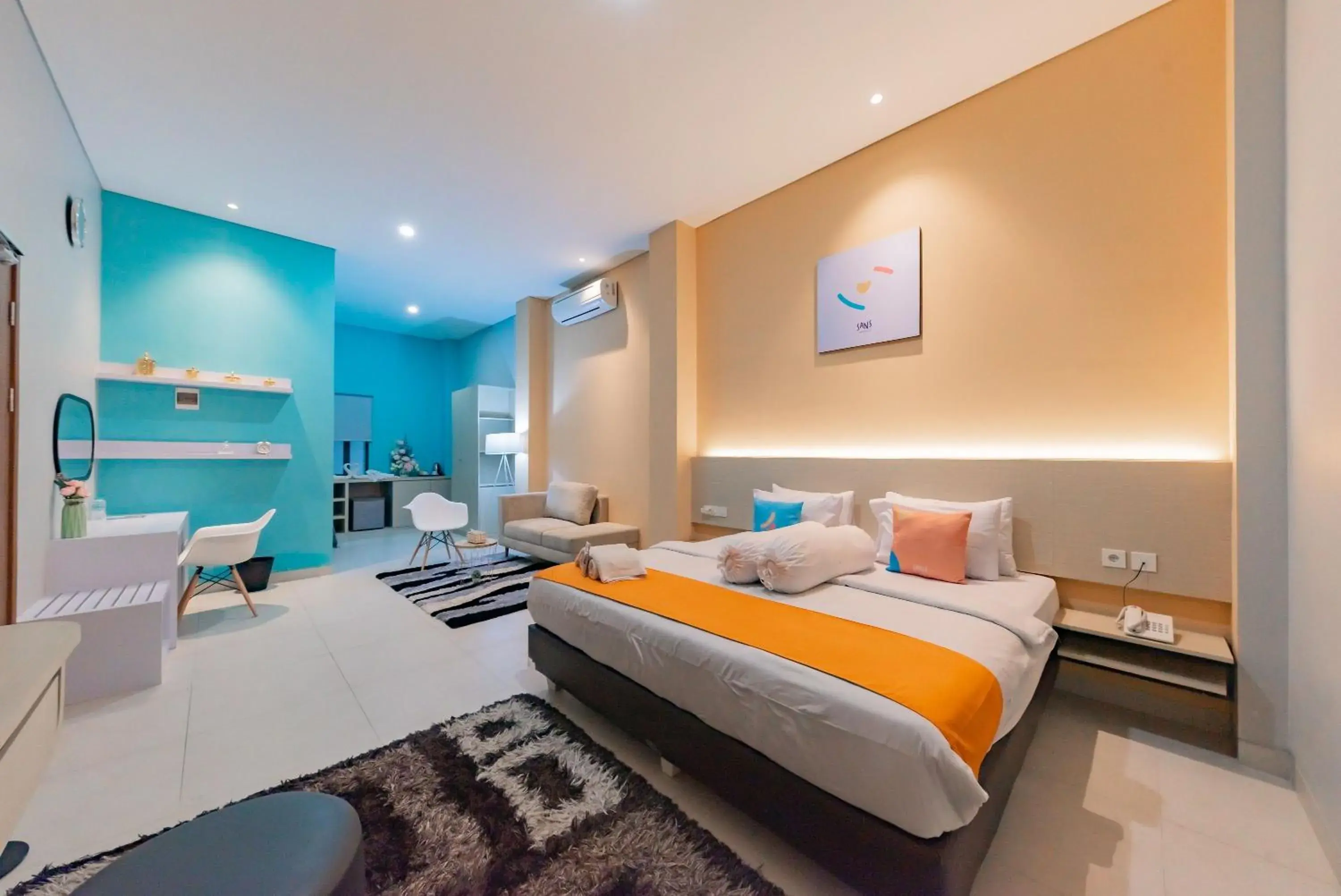 Bedroom, Bed in Sans Hotel Alexander Bandung Bedroom, Bed in Sans Hotel Alexander Bandung