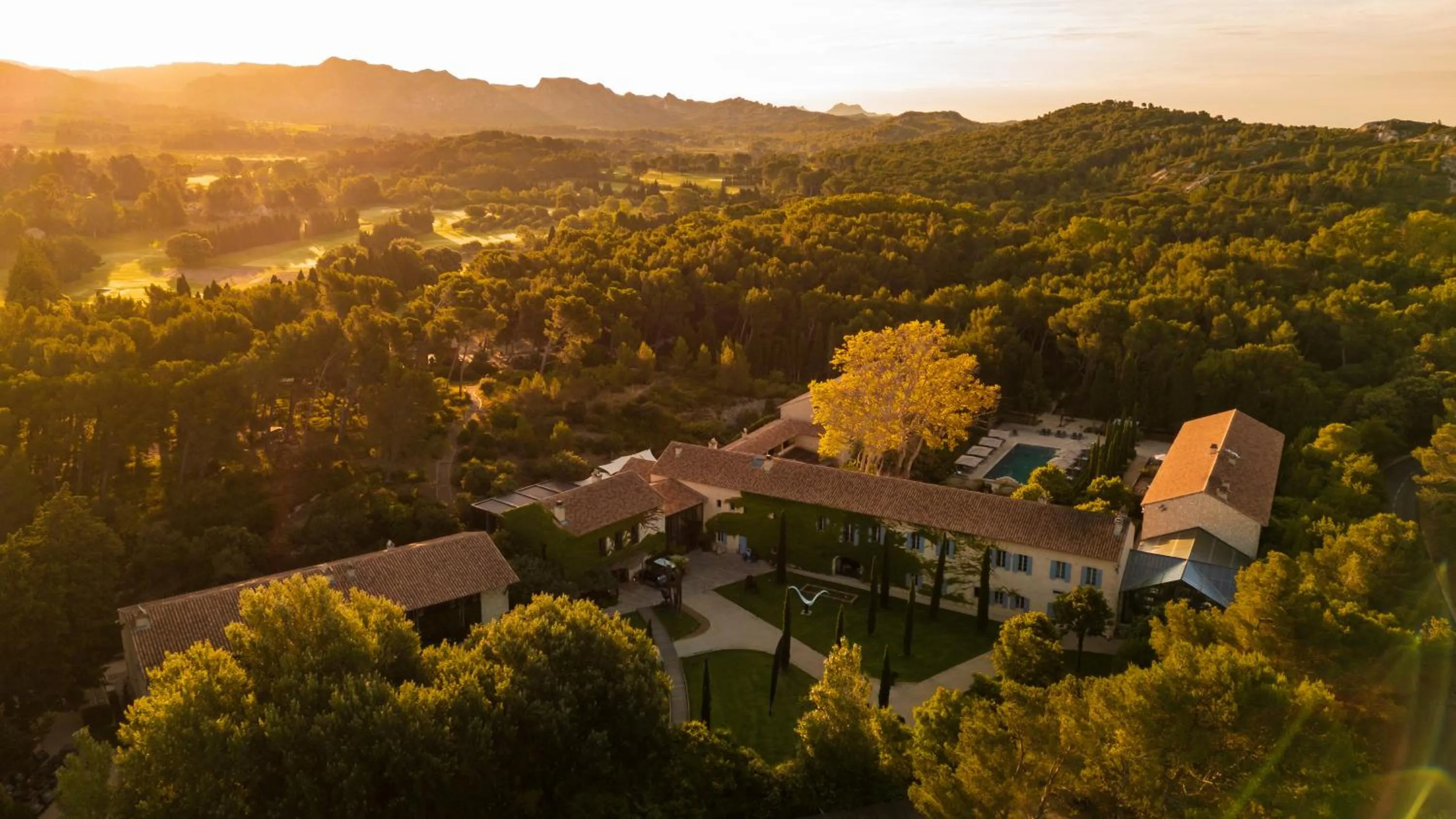 Bird's eye view in Domaine De Manville