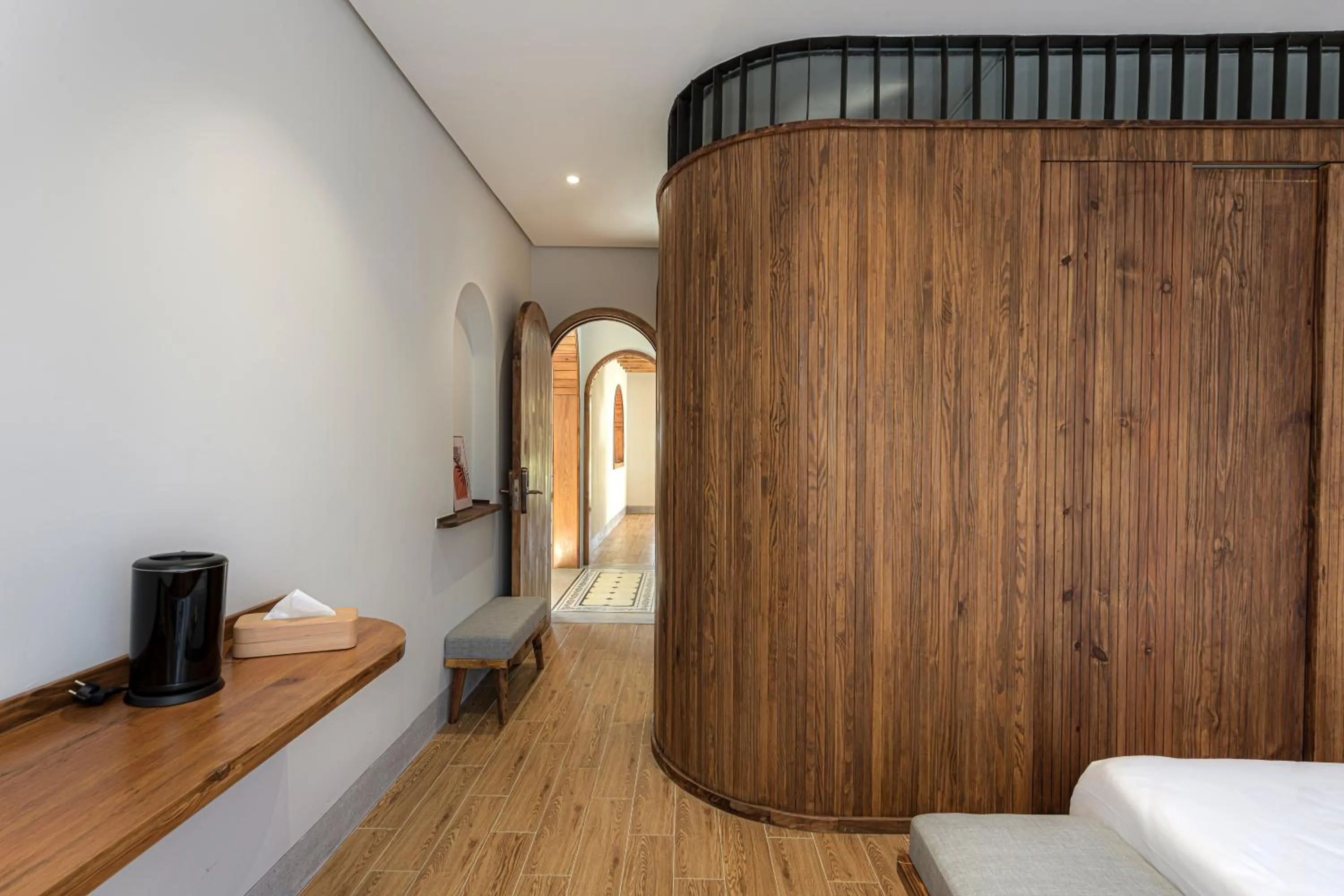 Photo of the whole room, Bed in Thơm House