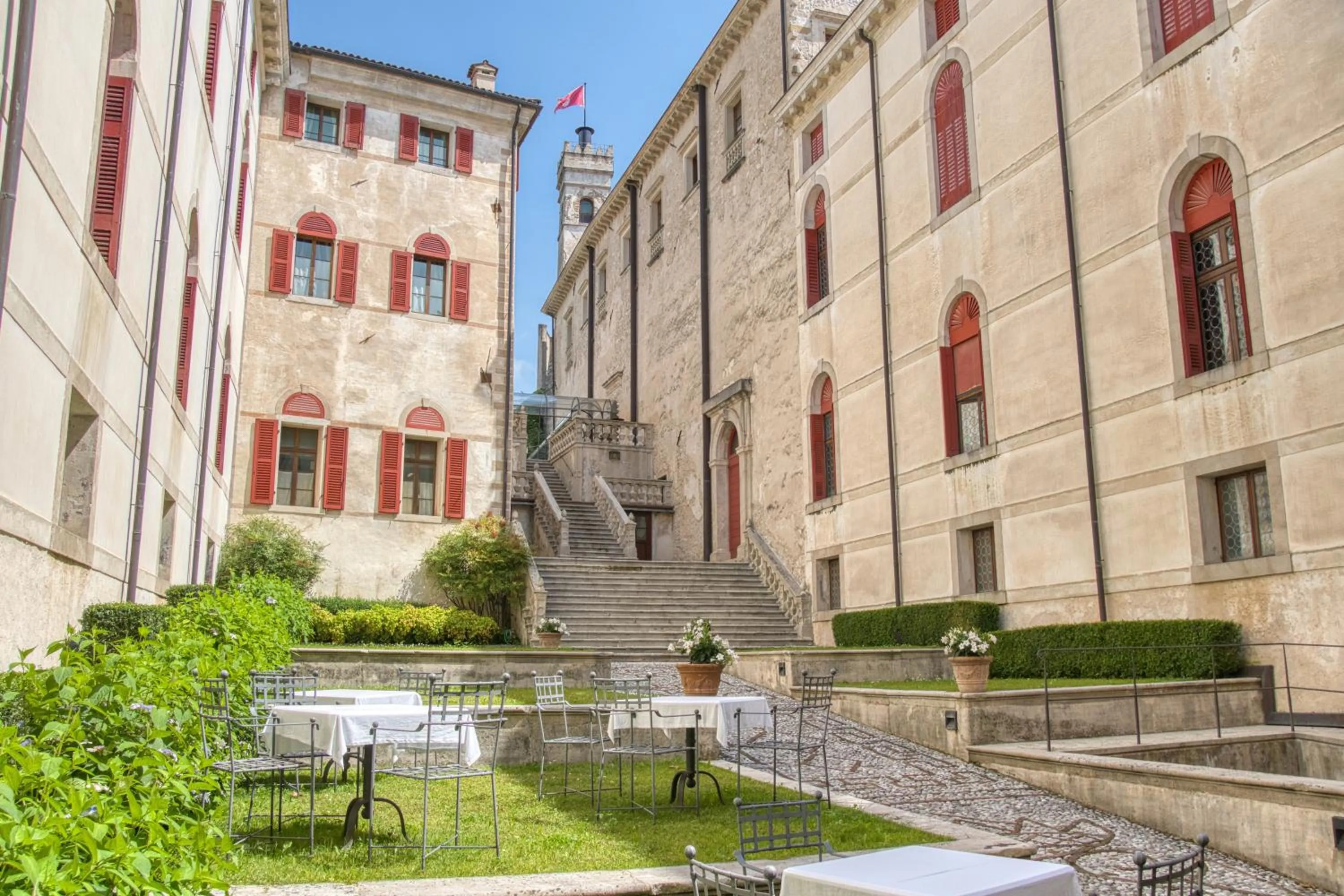 Inner courtyard view in CastelBrando
