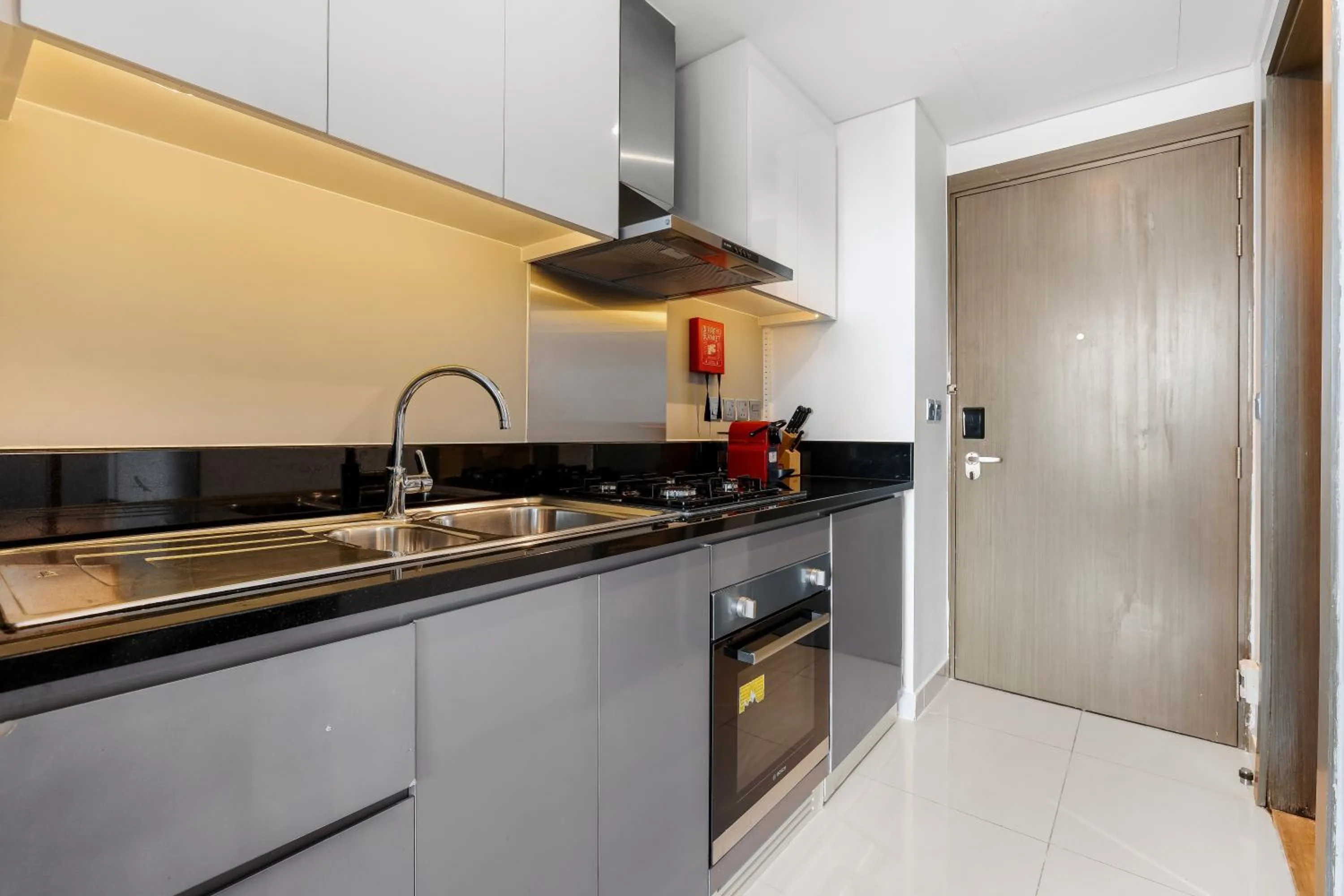 Kitchen or kitchenette in Luxury Aparthotel Prive