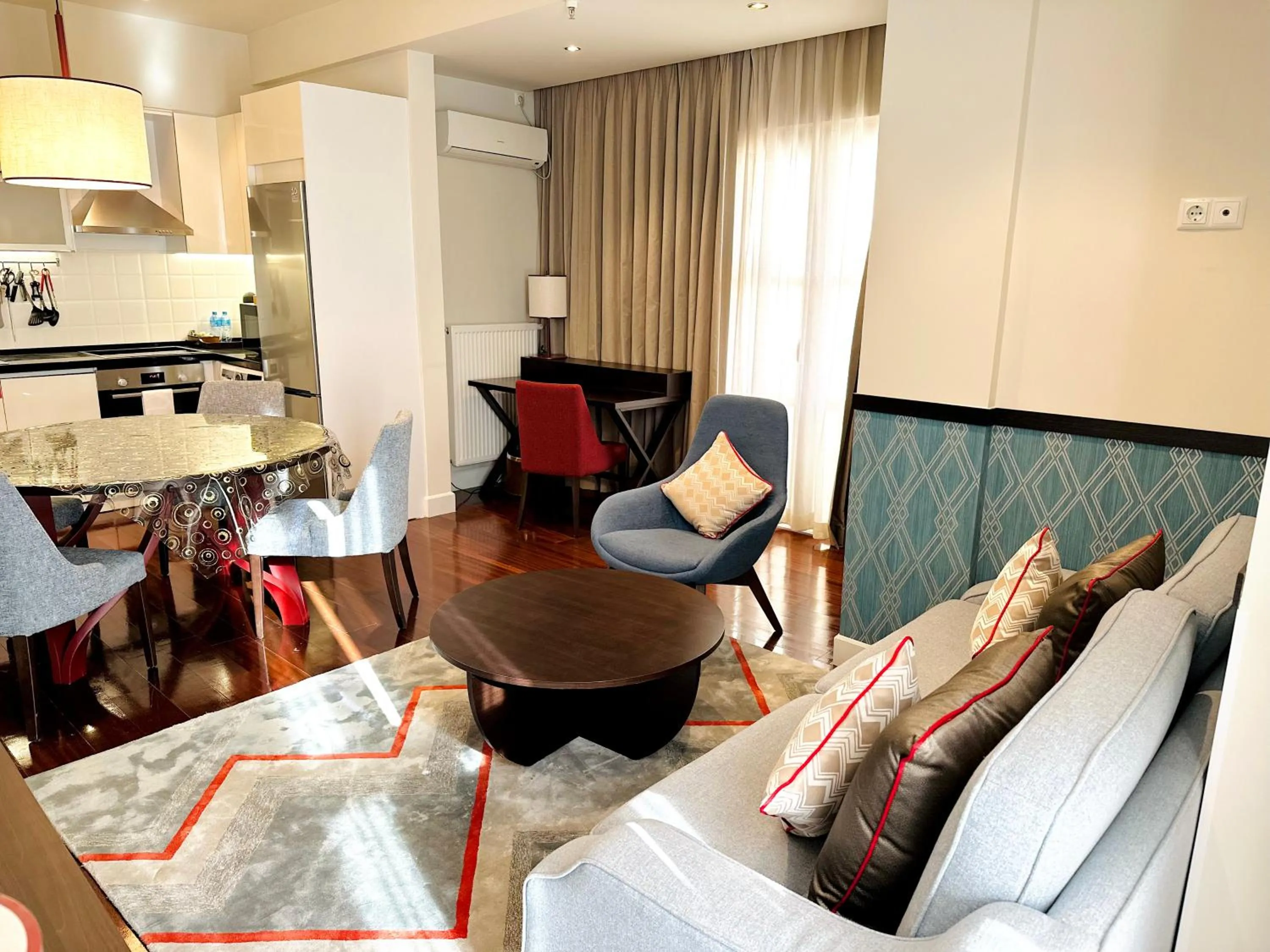 Seating area in Somerset City Centre Atyrau