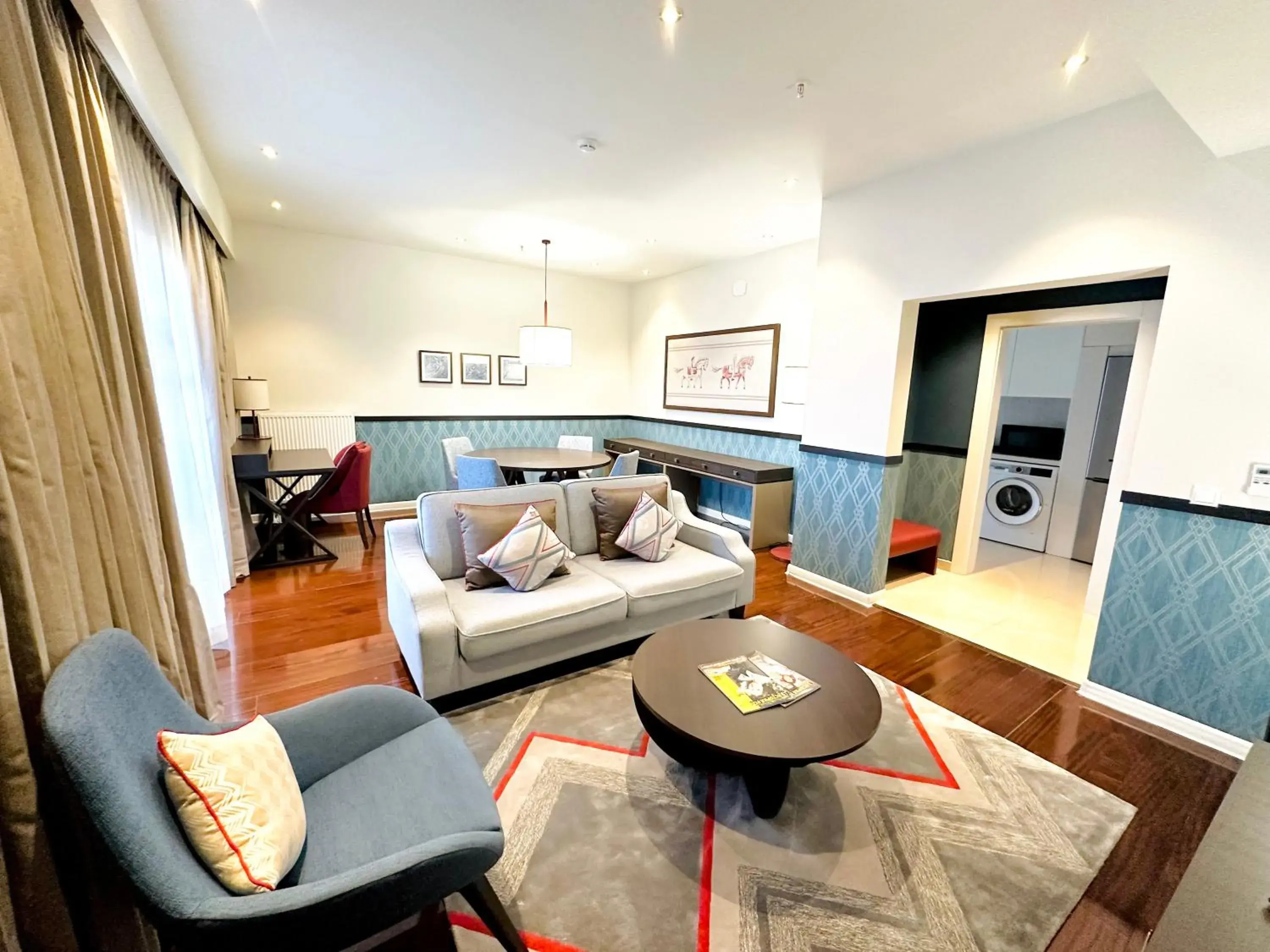 Living room, Bed in Somerset City Centre Atyrau Living room, Bed in Somerset City Centre Atyrau