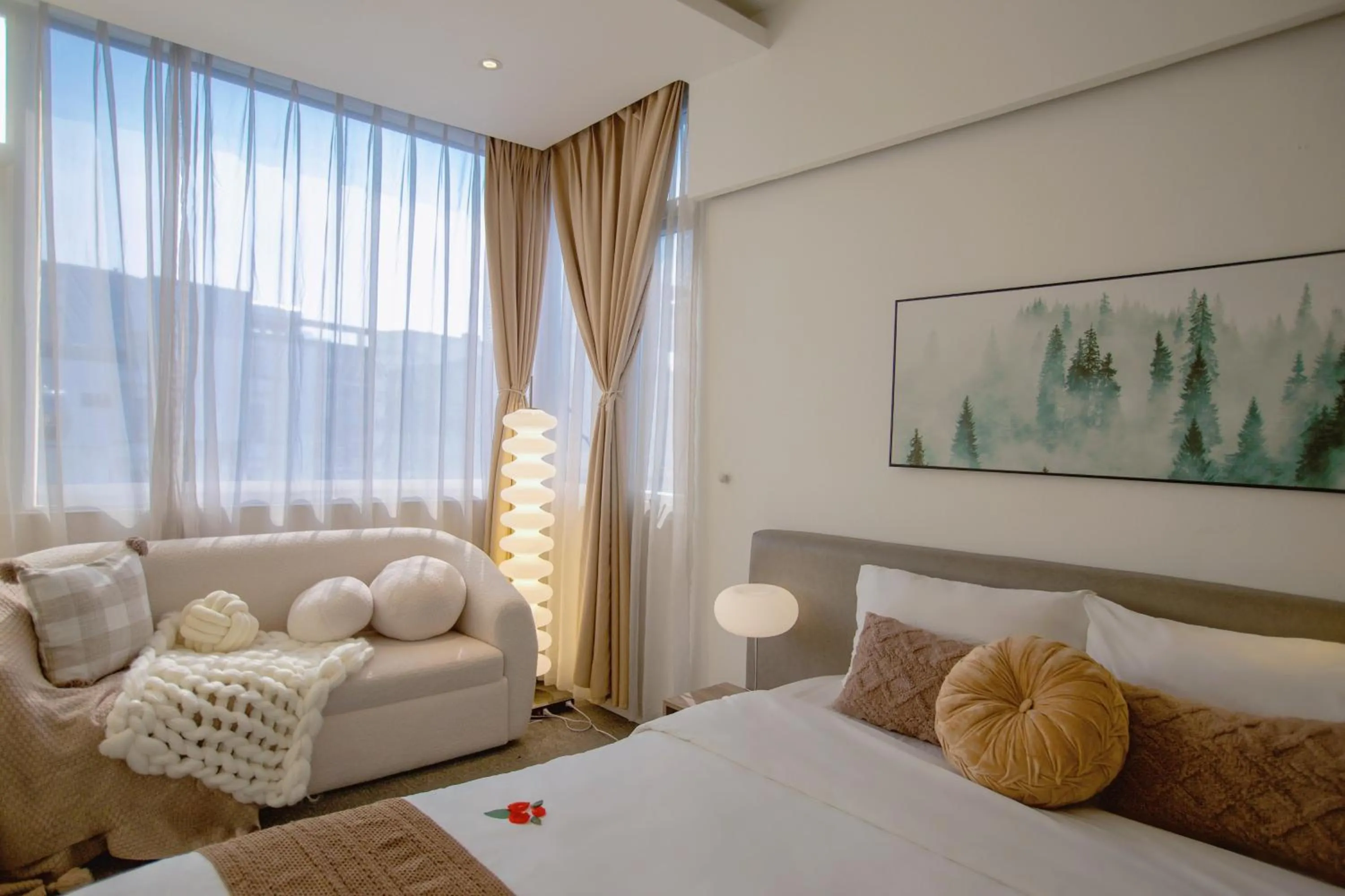 Bed in Keypad Hotel - 28 Dịch Vọng Hậu