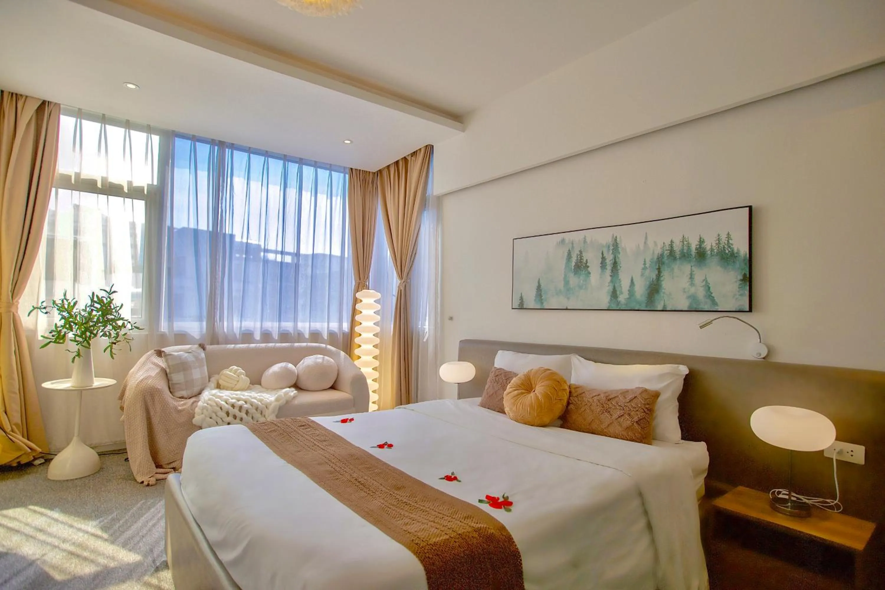 Bed in Keypad Hotel - 28 Dịch Vọng Hậu