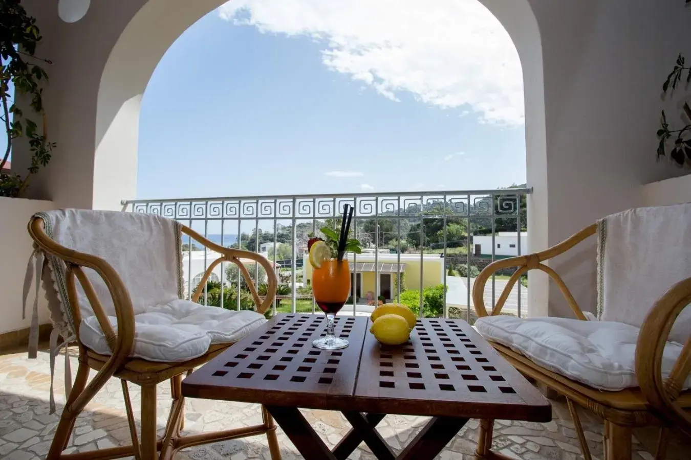 Natural landscape, Balcony/Terrace in Hotel Tritone Lipari