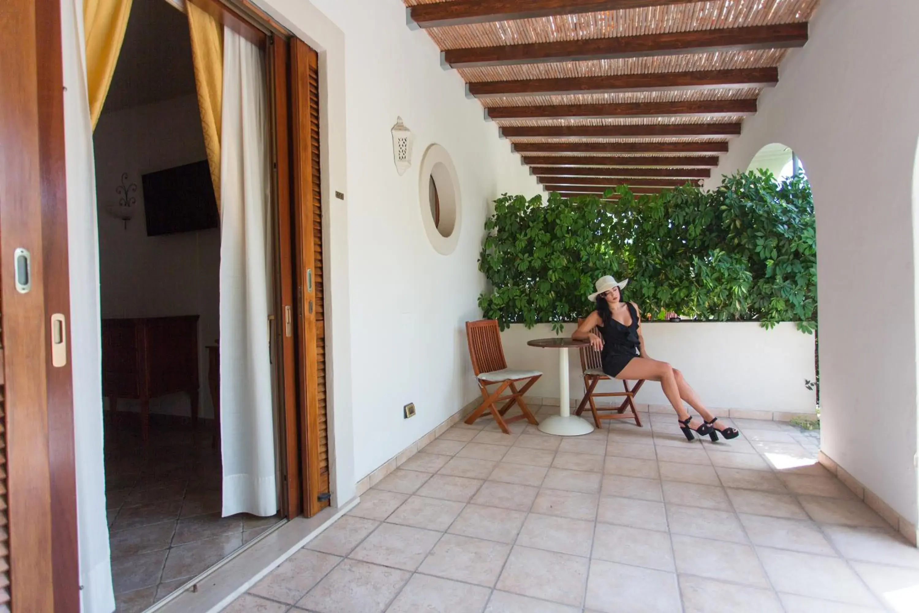 Patio in Hotel Tritone Lipari